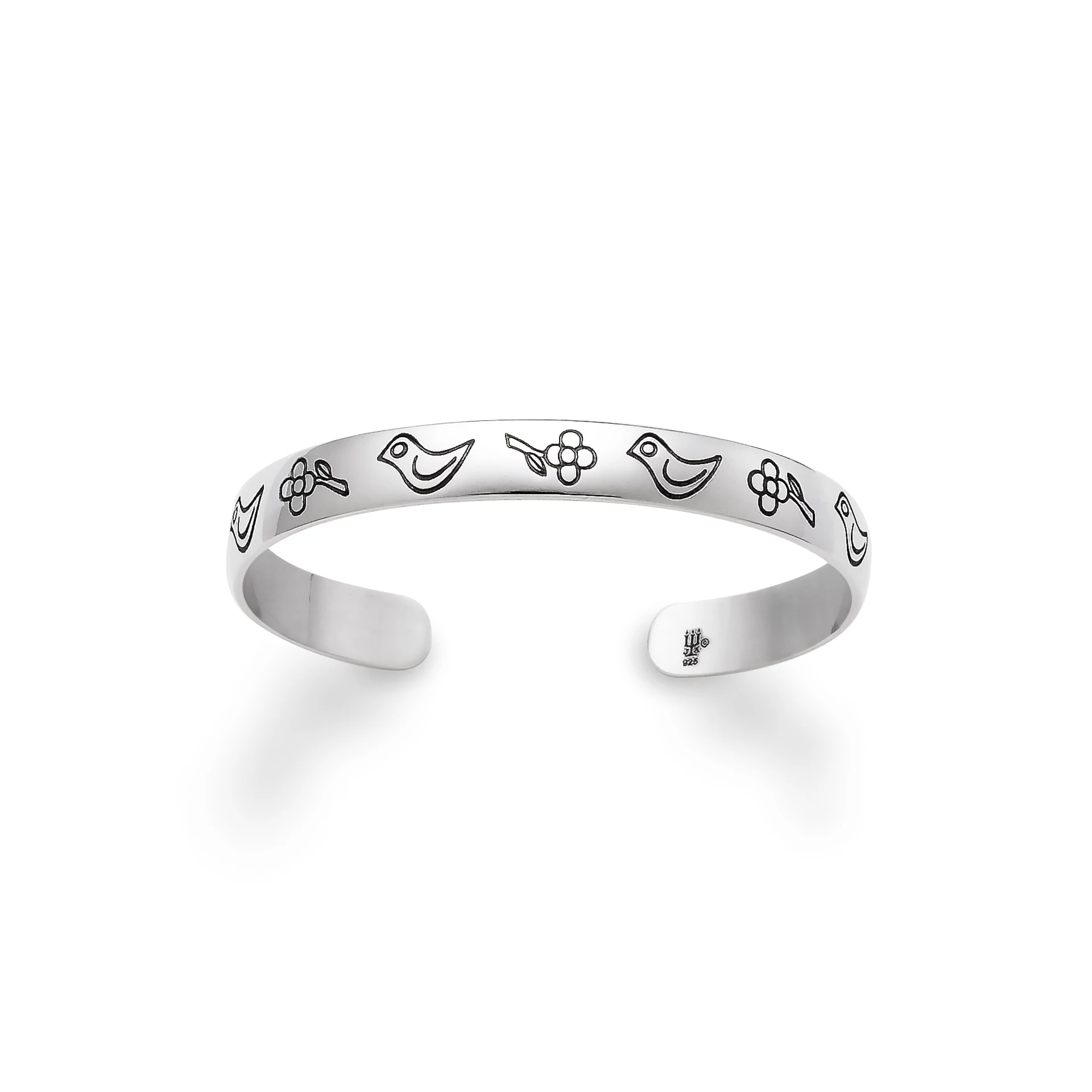 Child's Birds and Flowers Bracelet