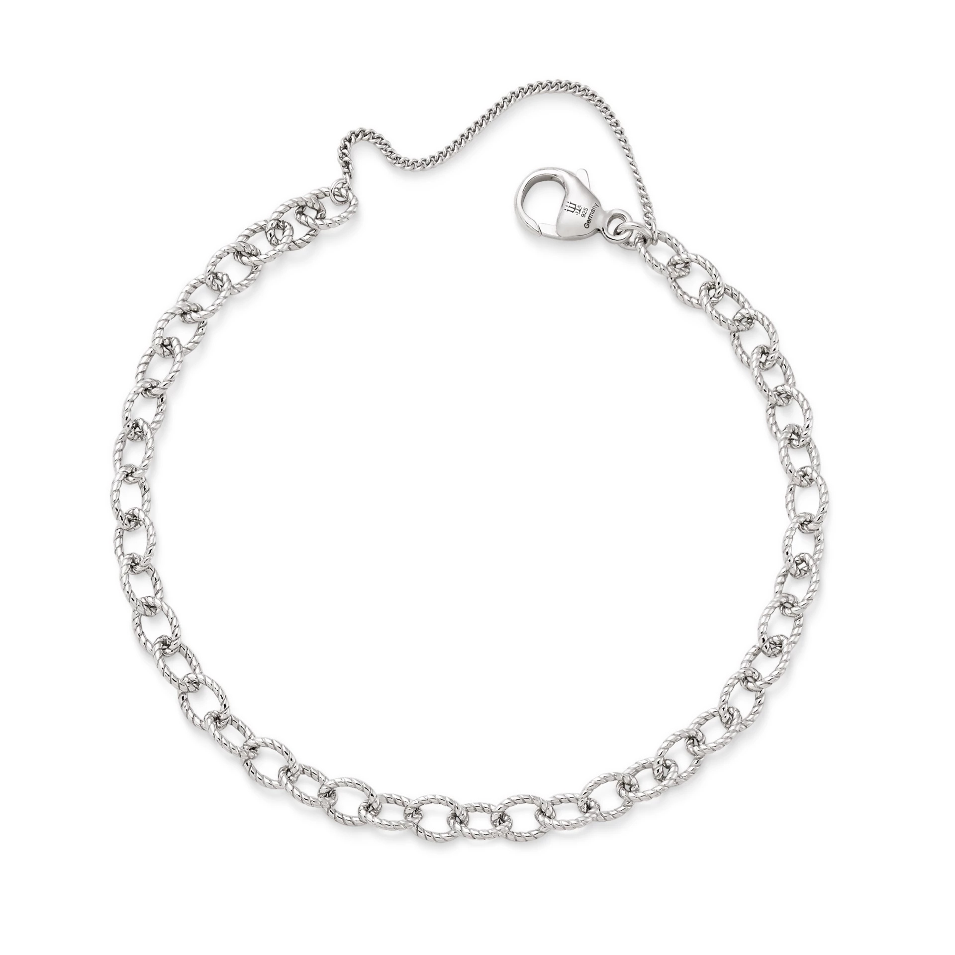 Twisted Wire Cable Charm Bracelet