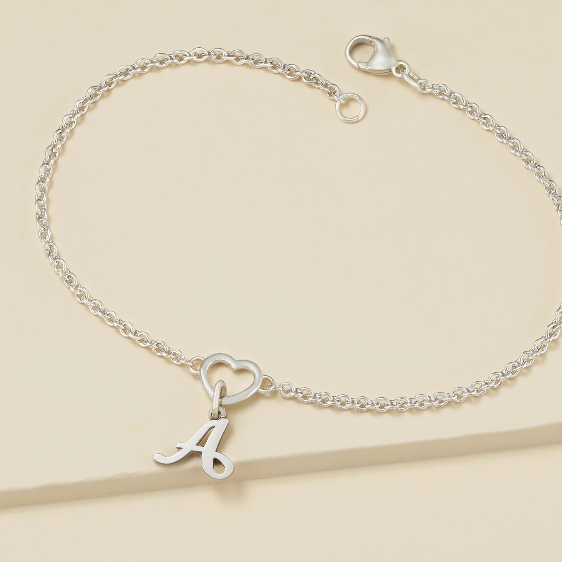 Heart Station Charm Anklet - Image 2