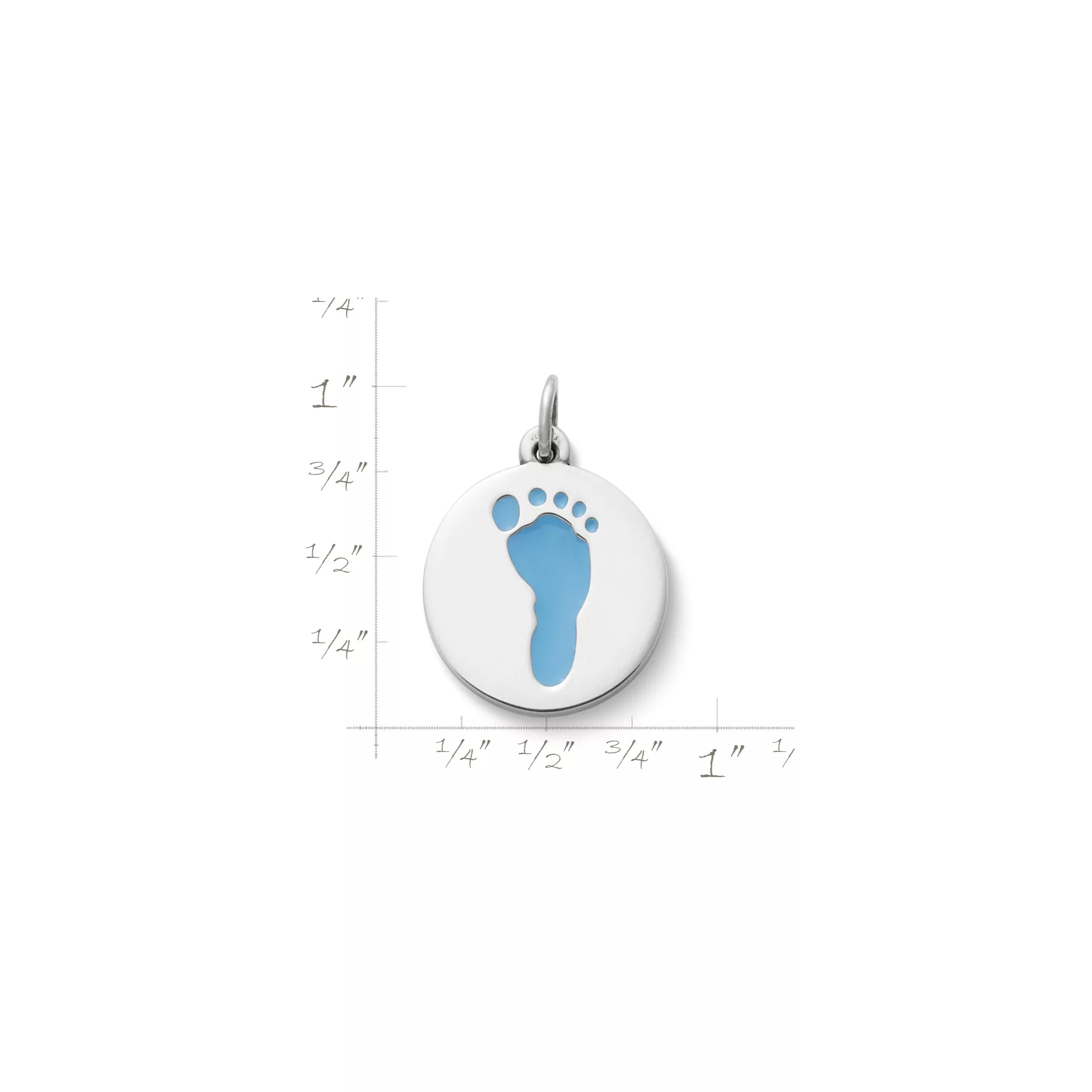 Enamel Footprint Charm - Image 2