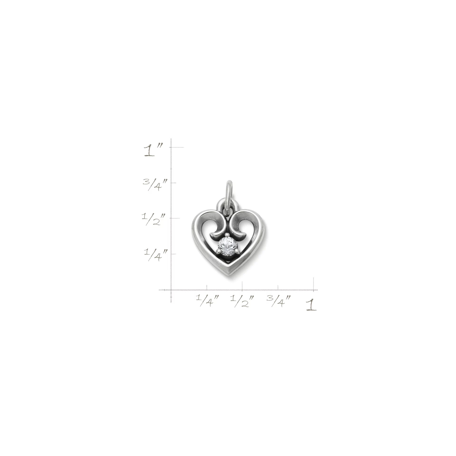 Avery Remembrance Heart Birthstone Charm - Image 2
