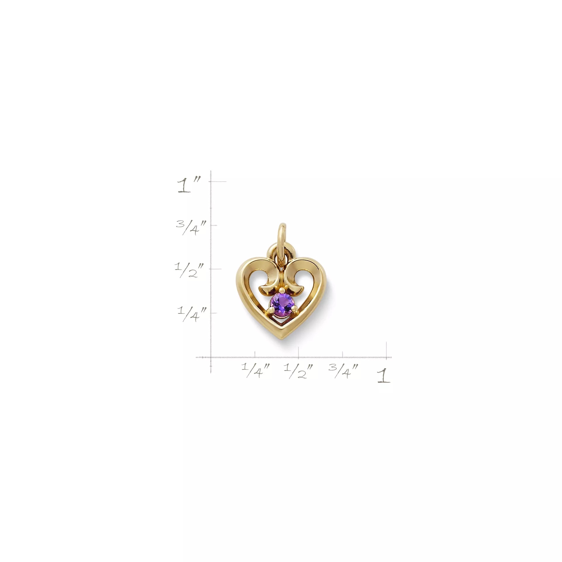 Avery Remembrance Heart Birthstone Charm - Image 2