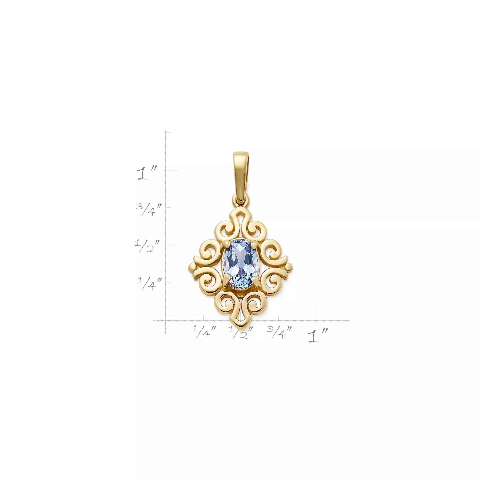Spanish Lace Birthstone Pendant - Image 3