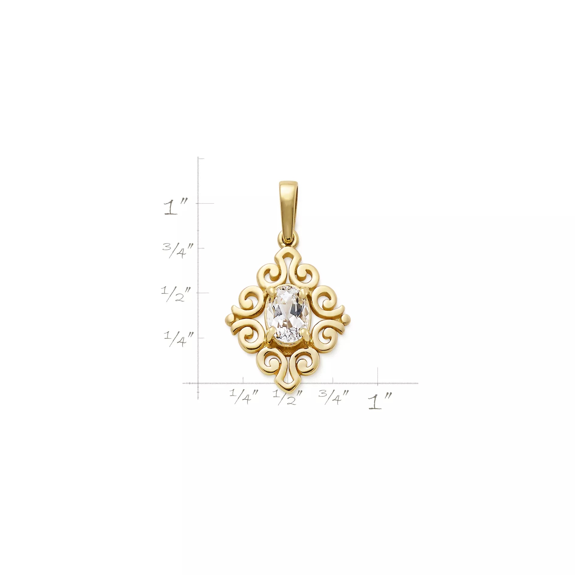 Spanish Lace Birthstone Pendant - Image 3