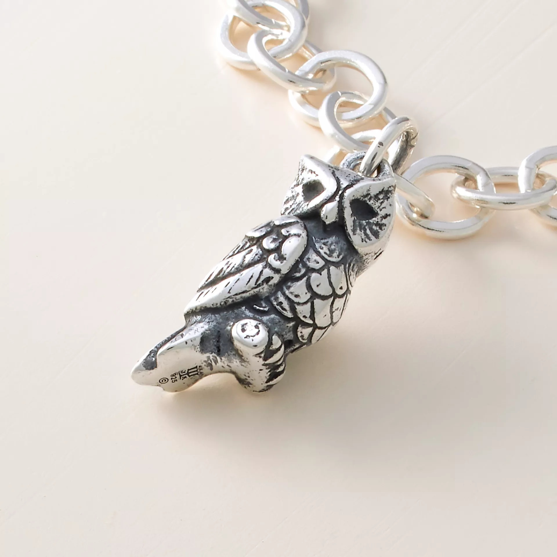 Sculpted Owl Charm - Image 3