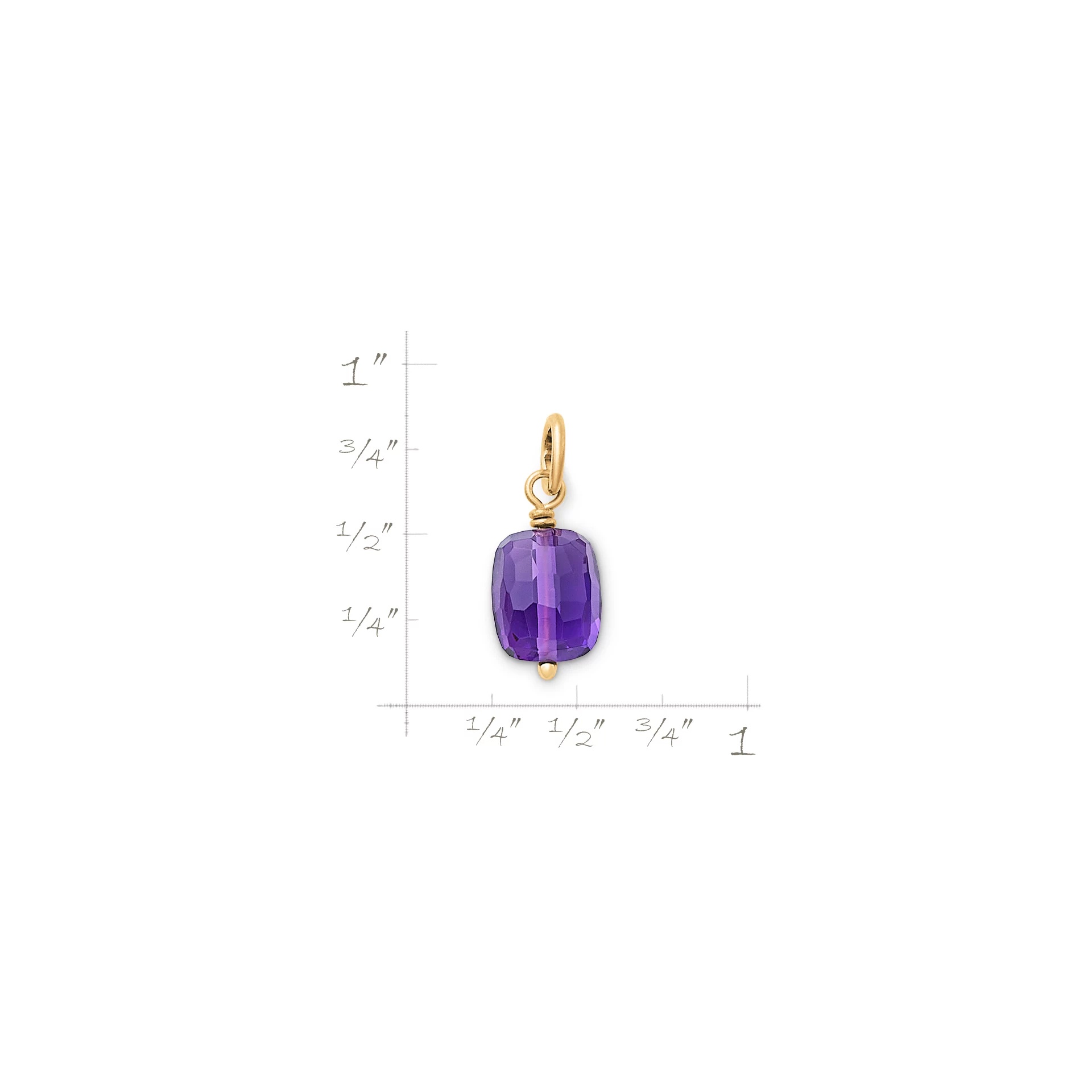Faceted Gemstone Bead Pendant - Image 2