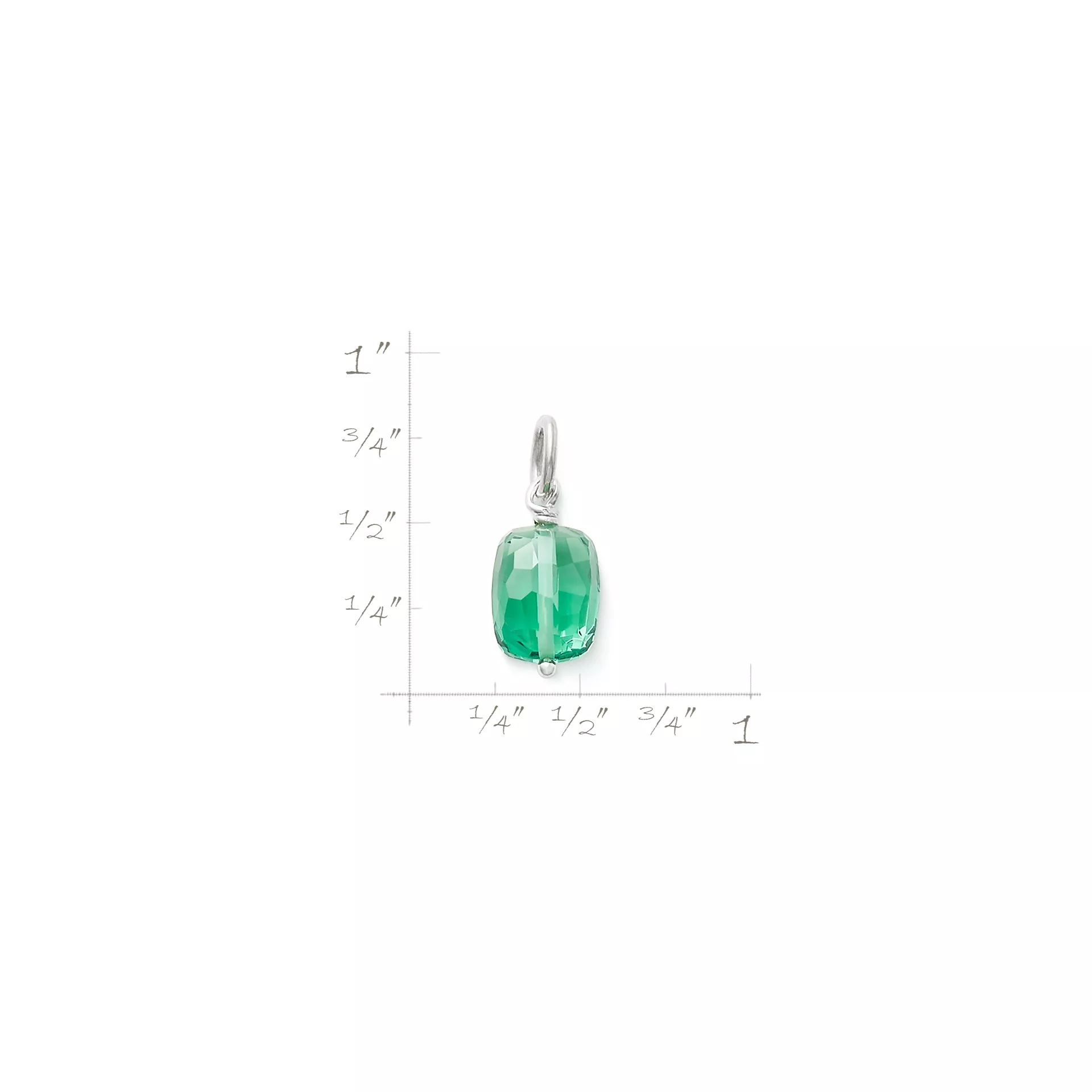 Faceted Gemstone Bead Pendant - Image 2