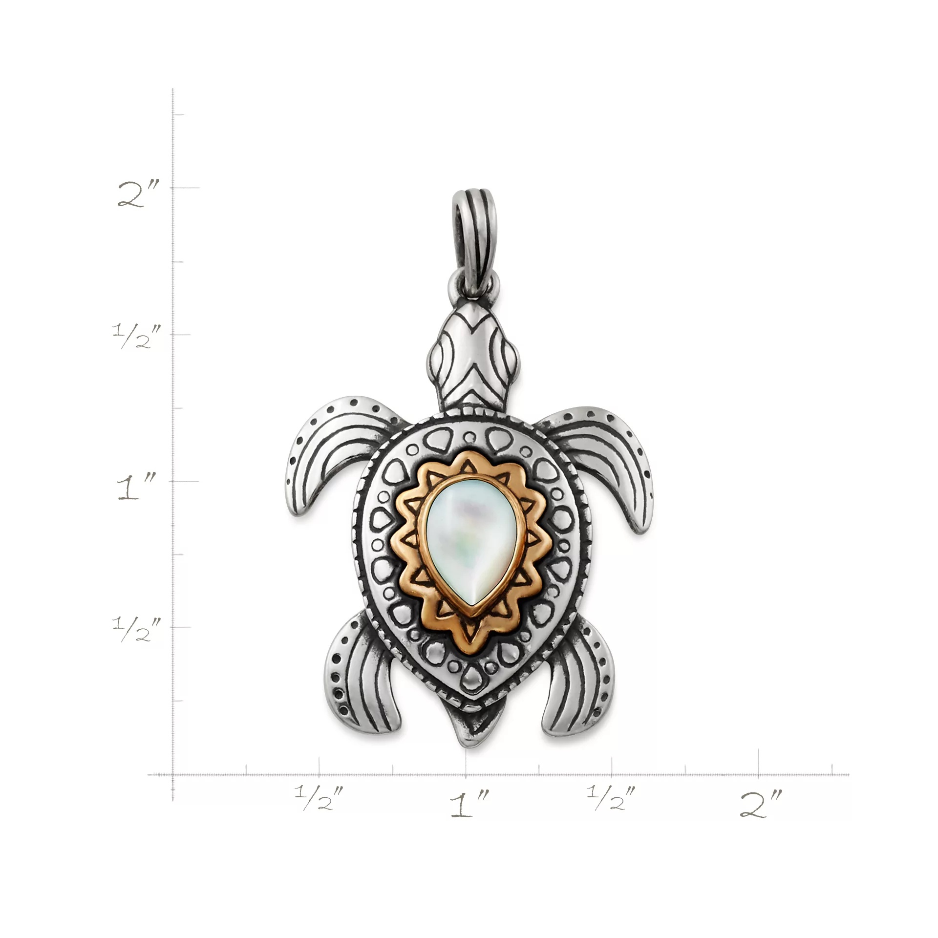 Sea Turtle Gemstone Pendant - Image 5