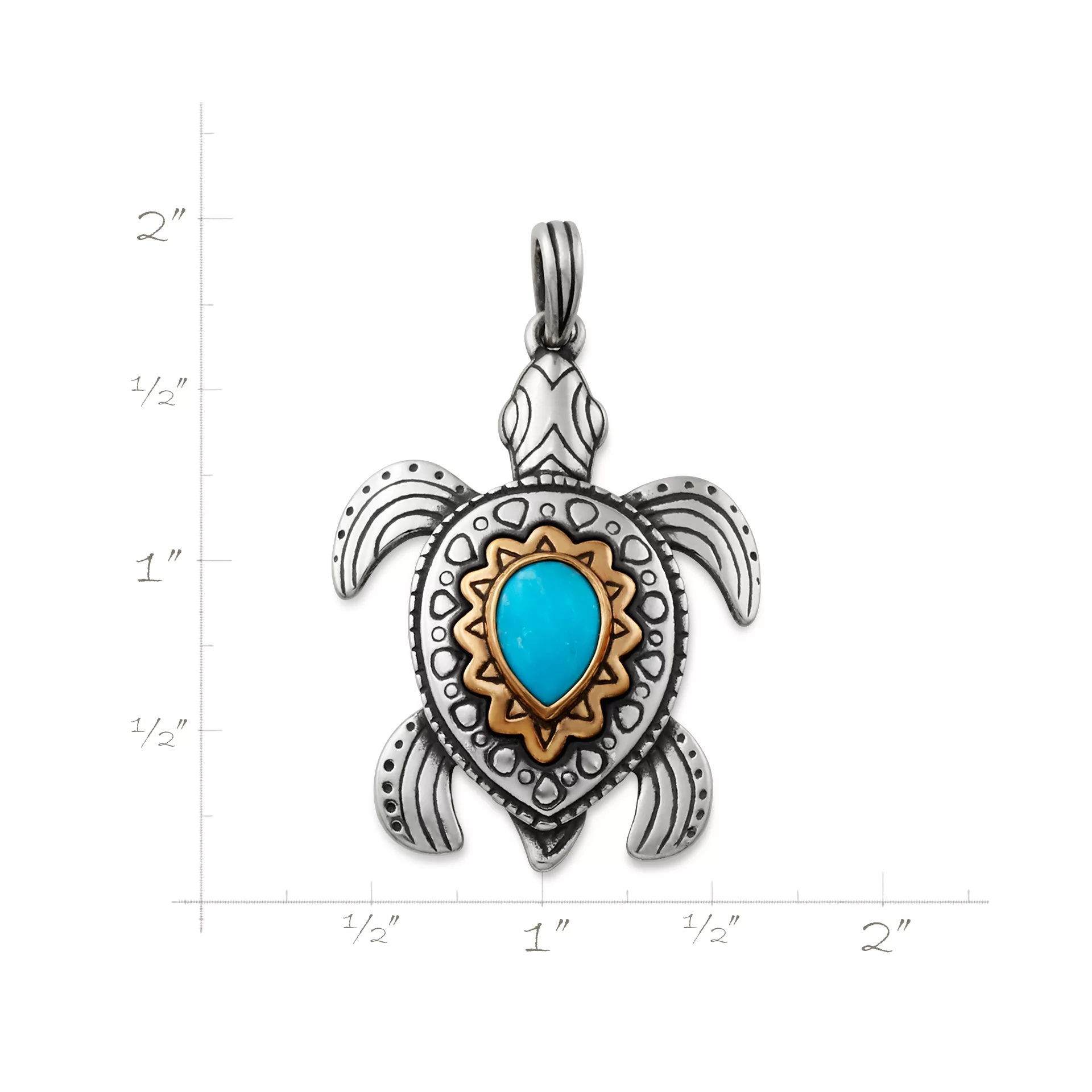 Sea Turtle Gemstone Pendant - Image 5