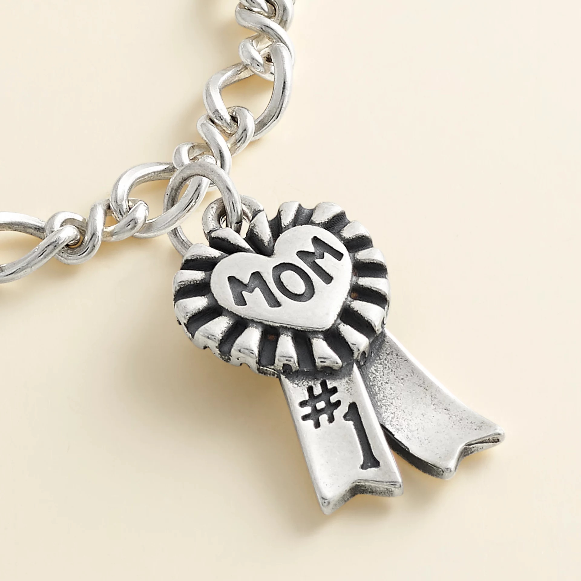 Blue Ribbon "Mom" Charm - Image 2
