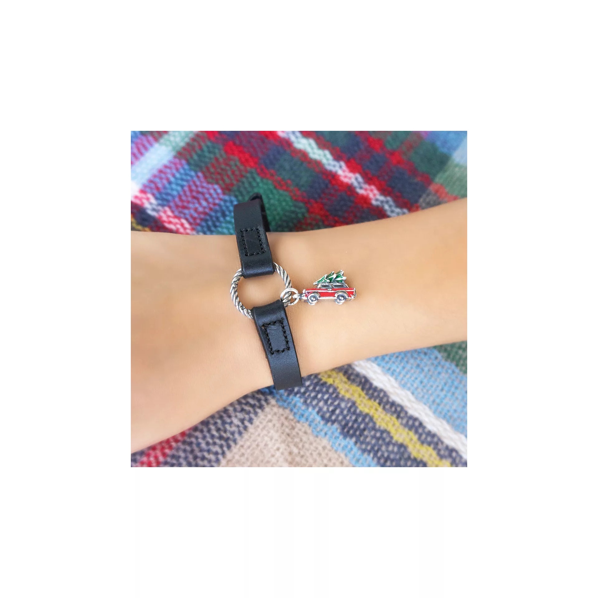 Enamel Family Christmas Tree Charm - Image 2