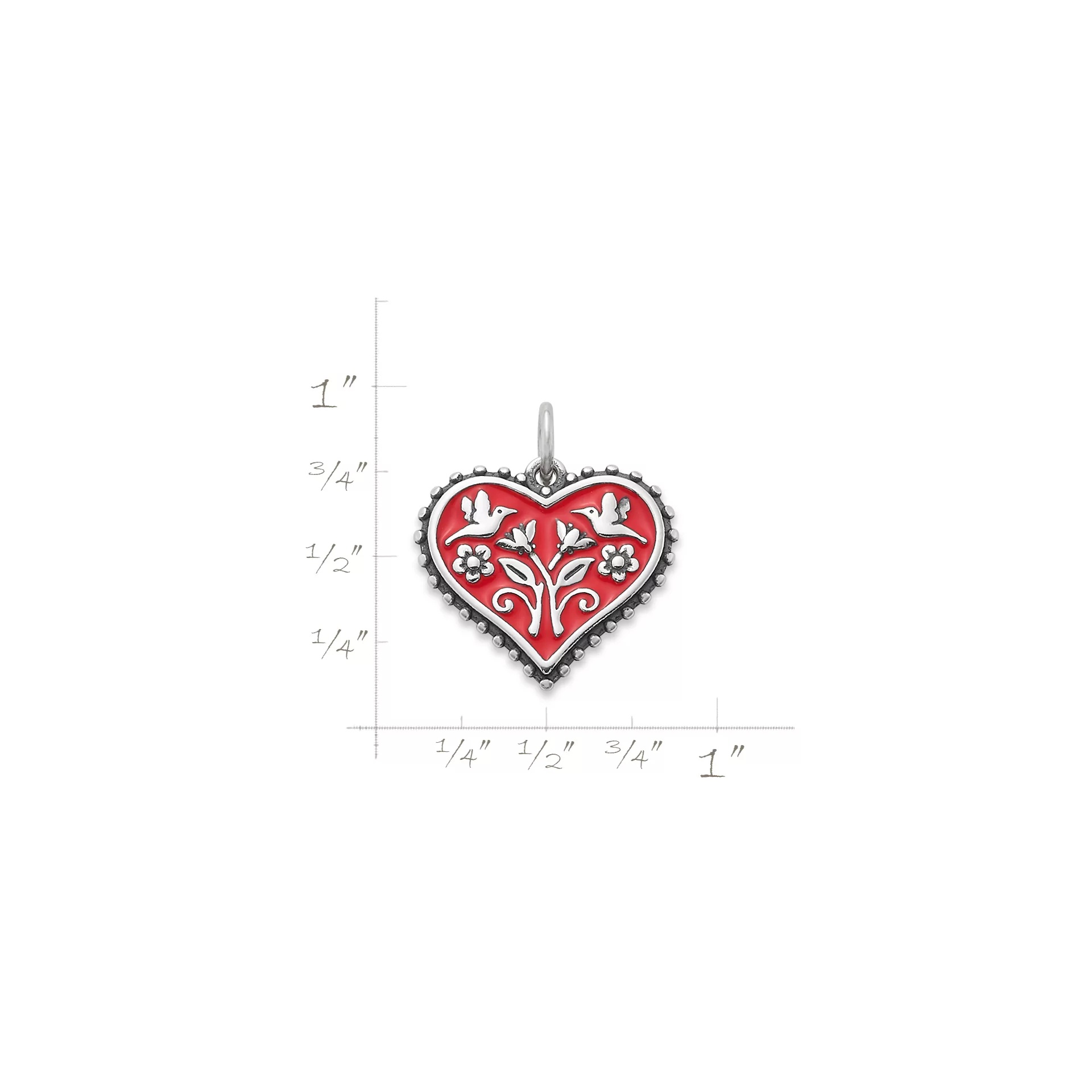 Enamel Hearts in Bloom Charm - Image 5