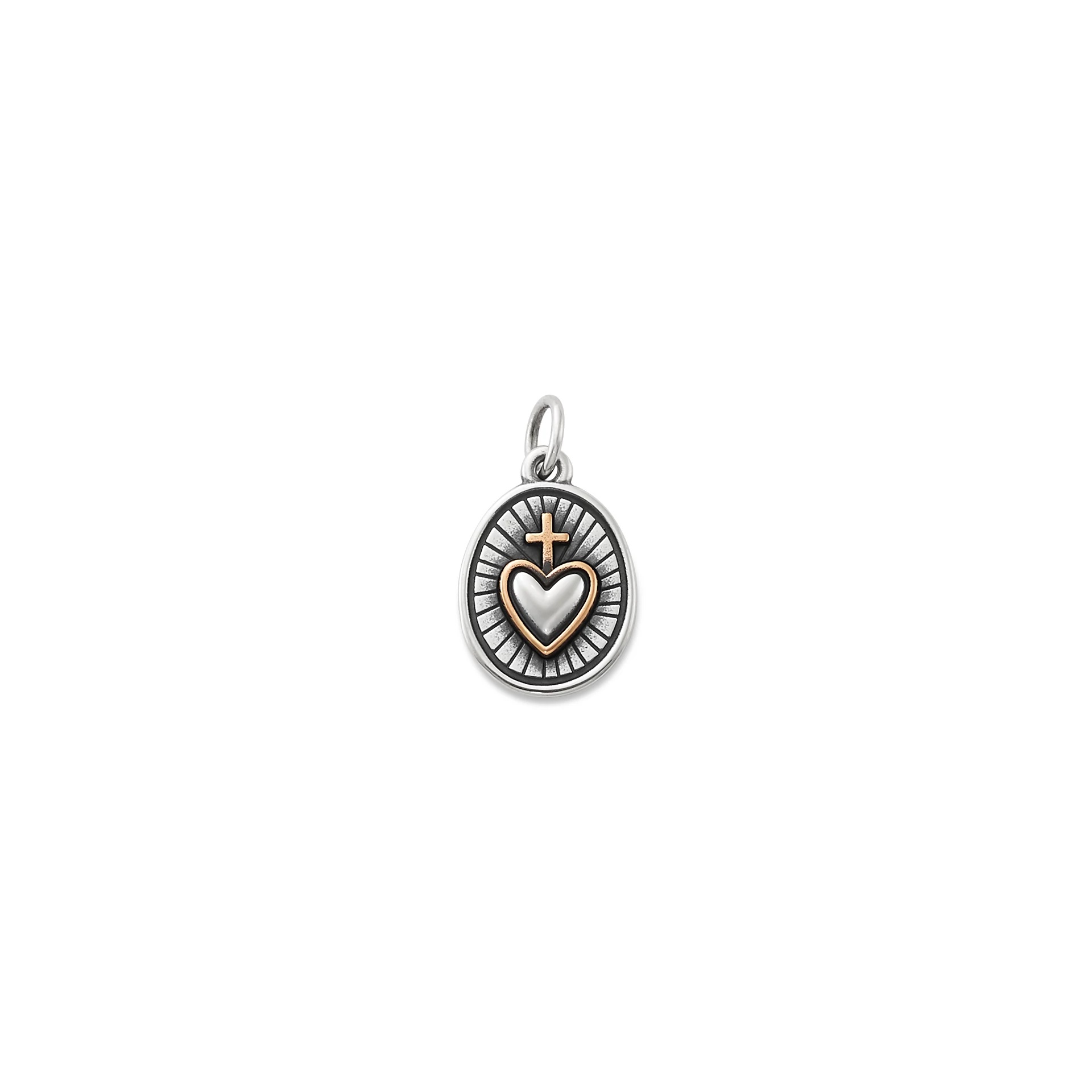 Radiant Sacred Heart Charm