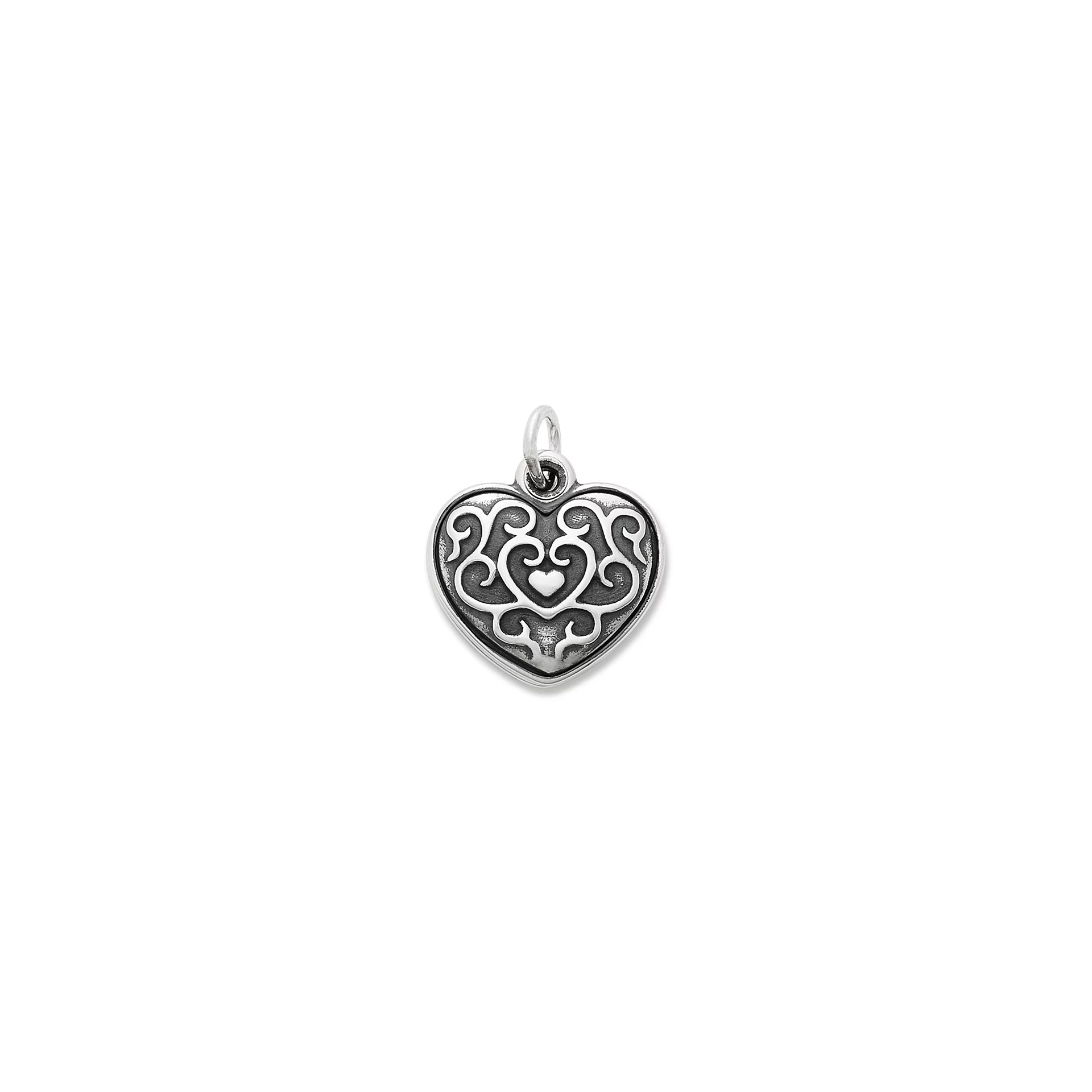 Ornate Heart Swivel Locket Charm - Image 2