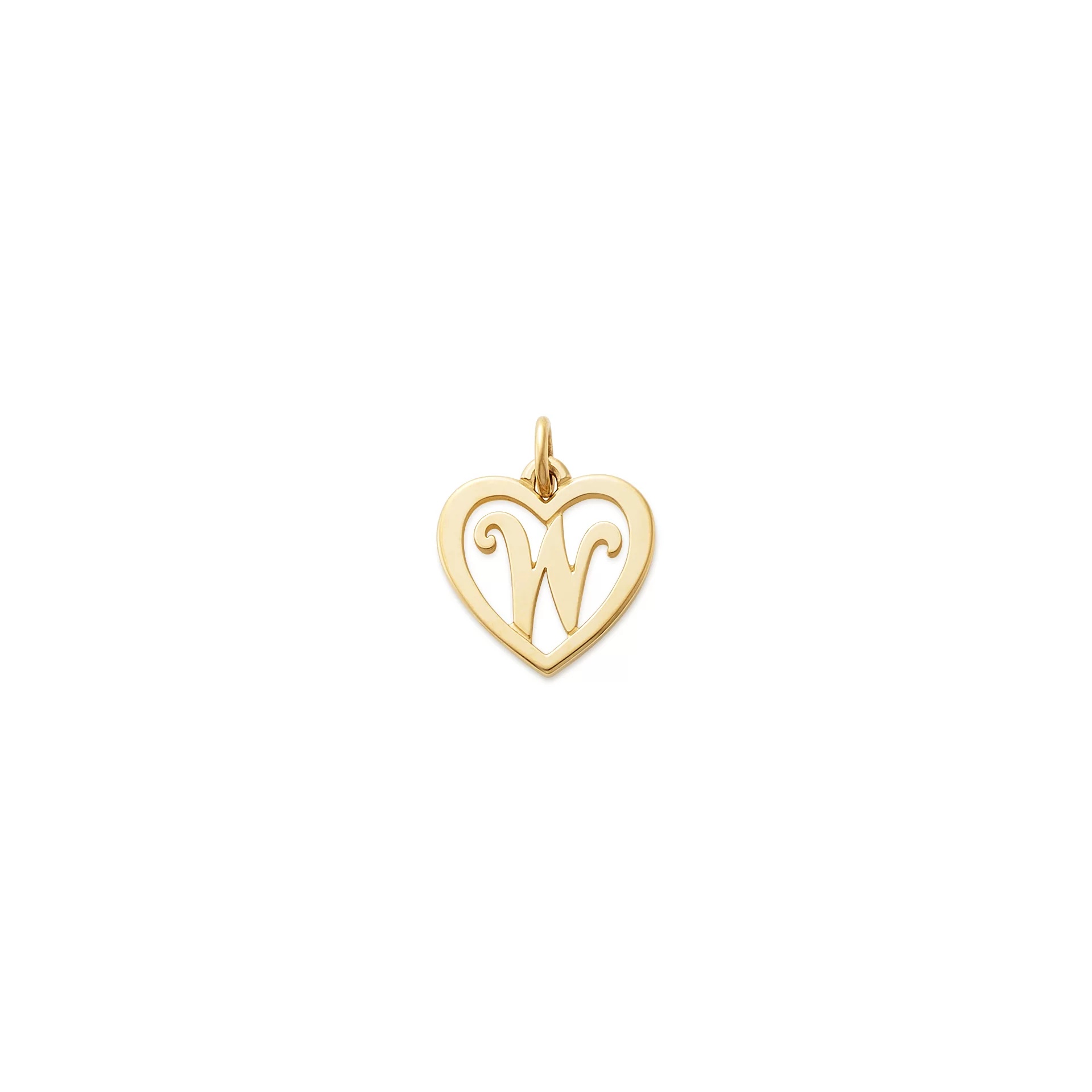 Heart Script Initial Charm