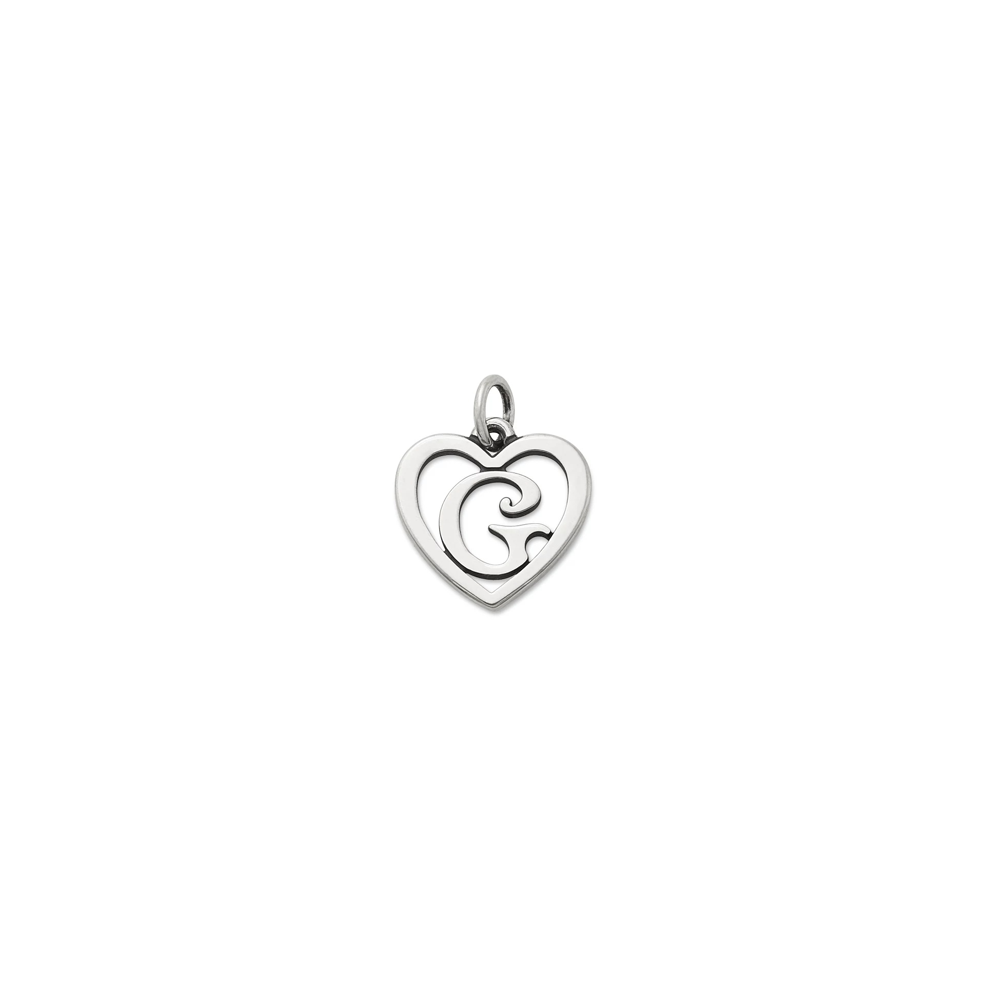 Heart Script Initial Charm