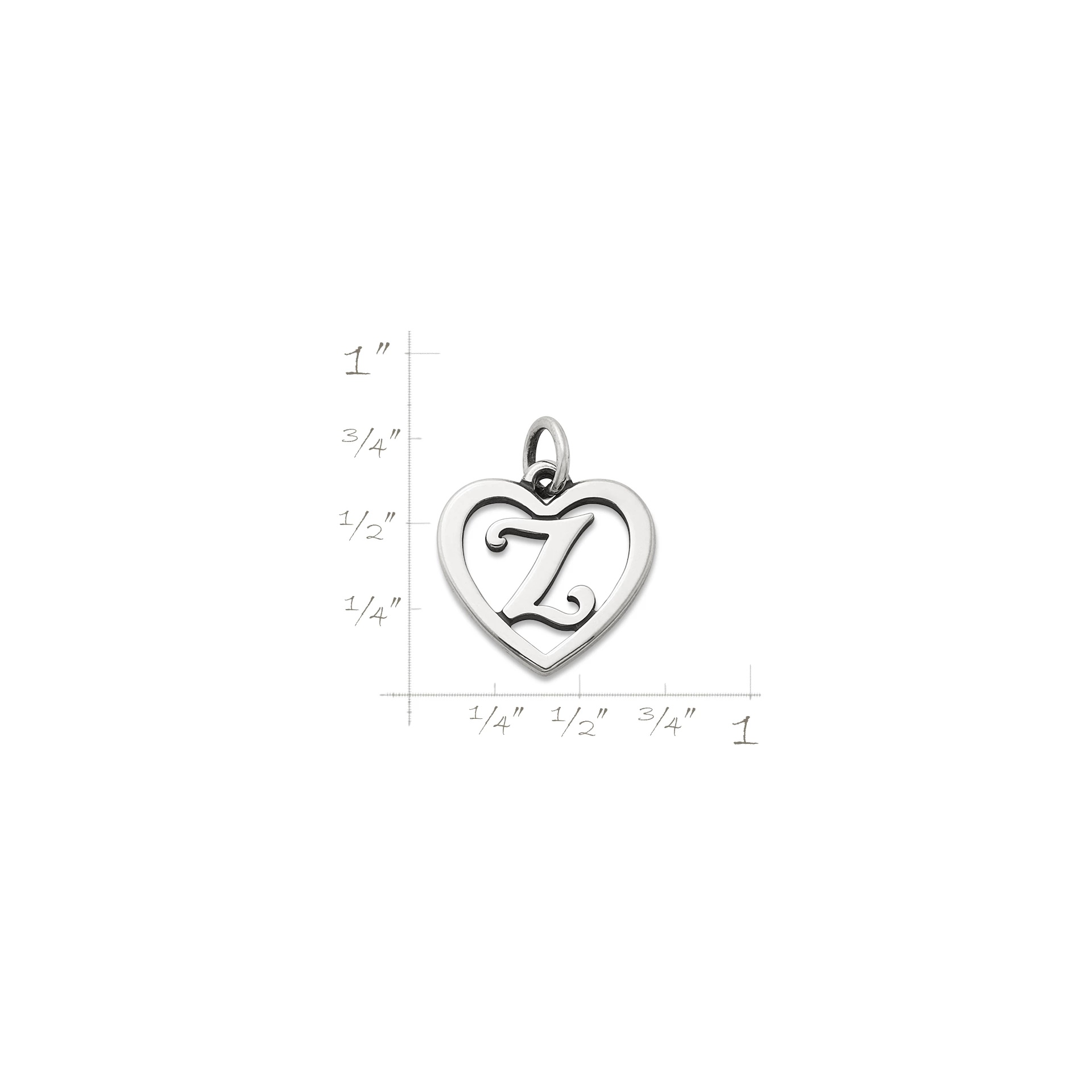Heart Script Initial Charm - Image 3