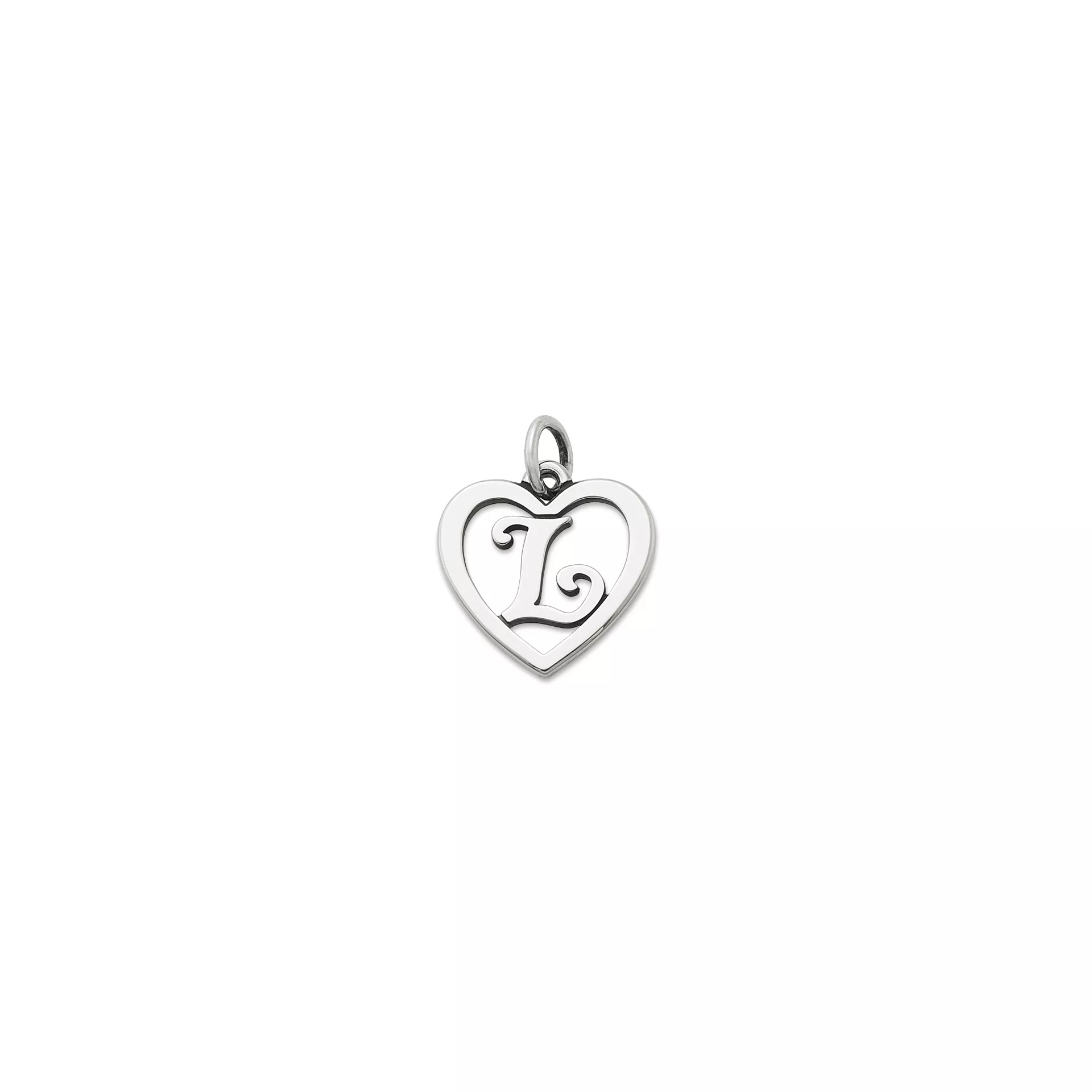 Heart Script Initial Charm