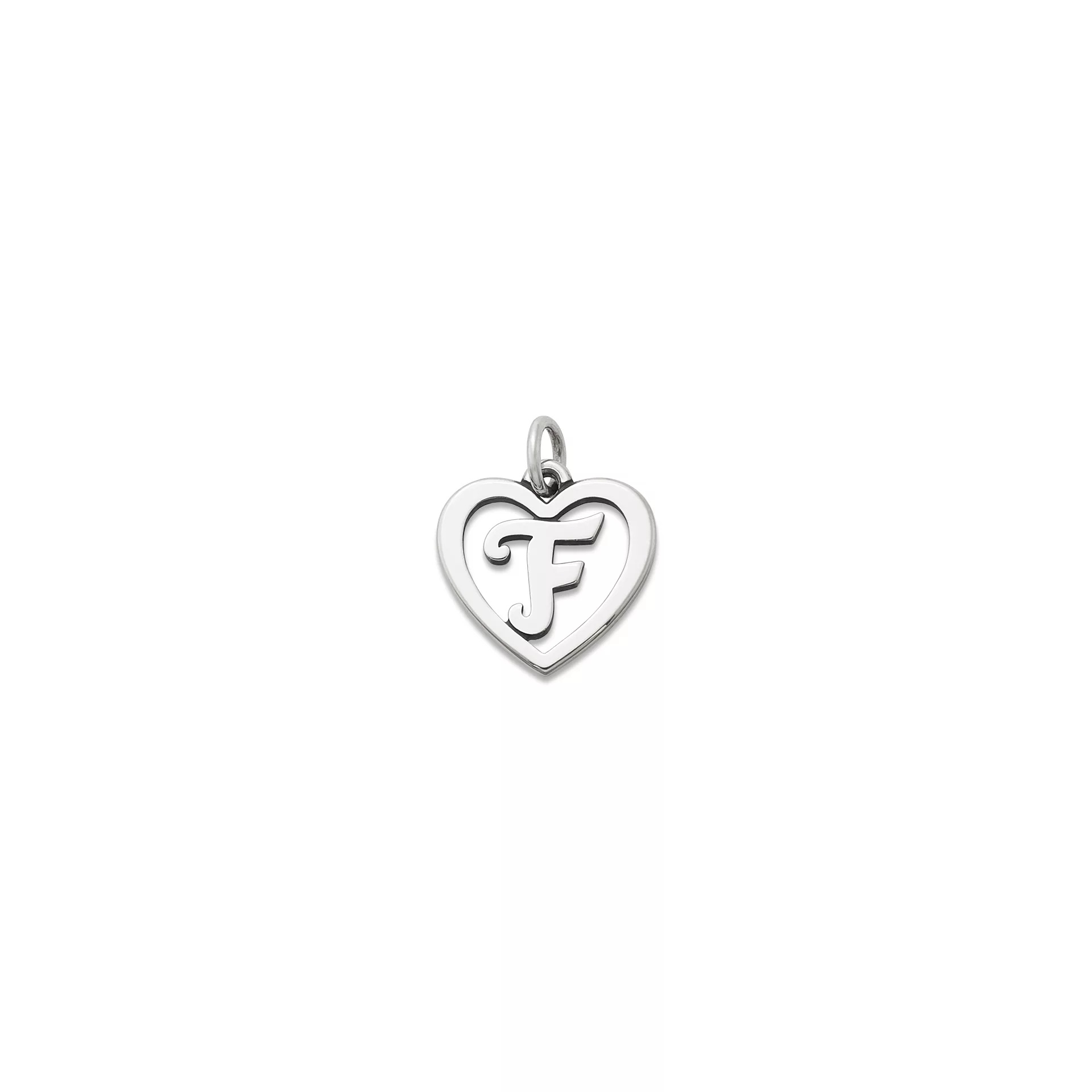 Heart Script Initial Charm
