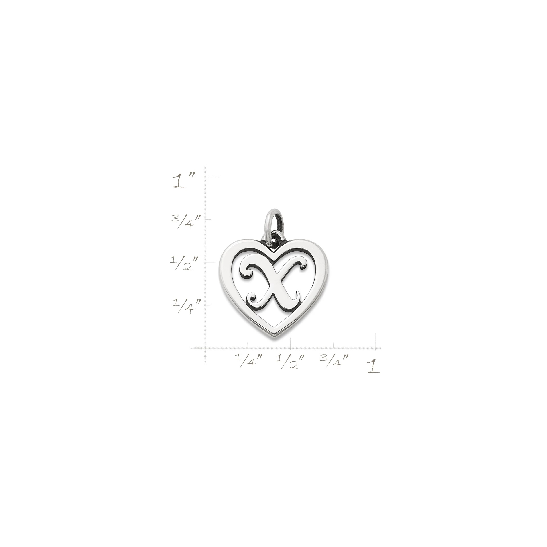 Heart Script Initial Charm - Image 3