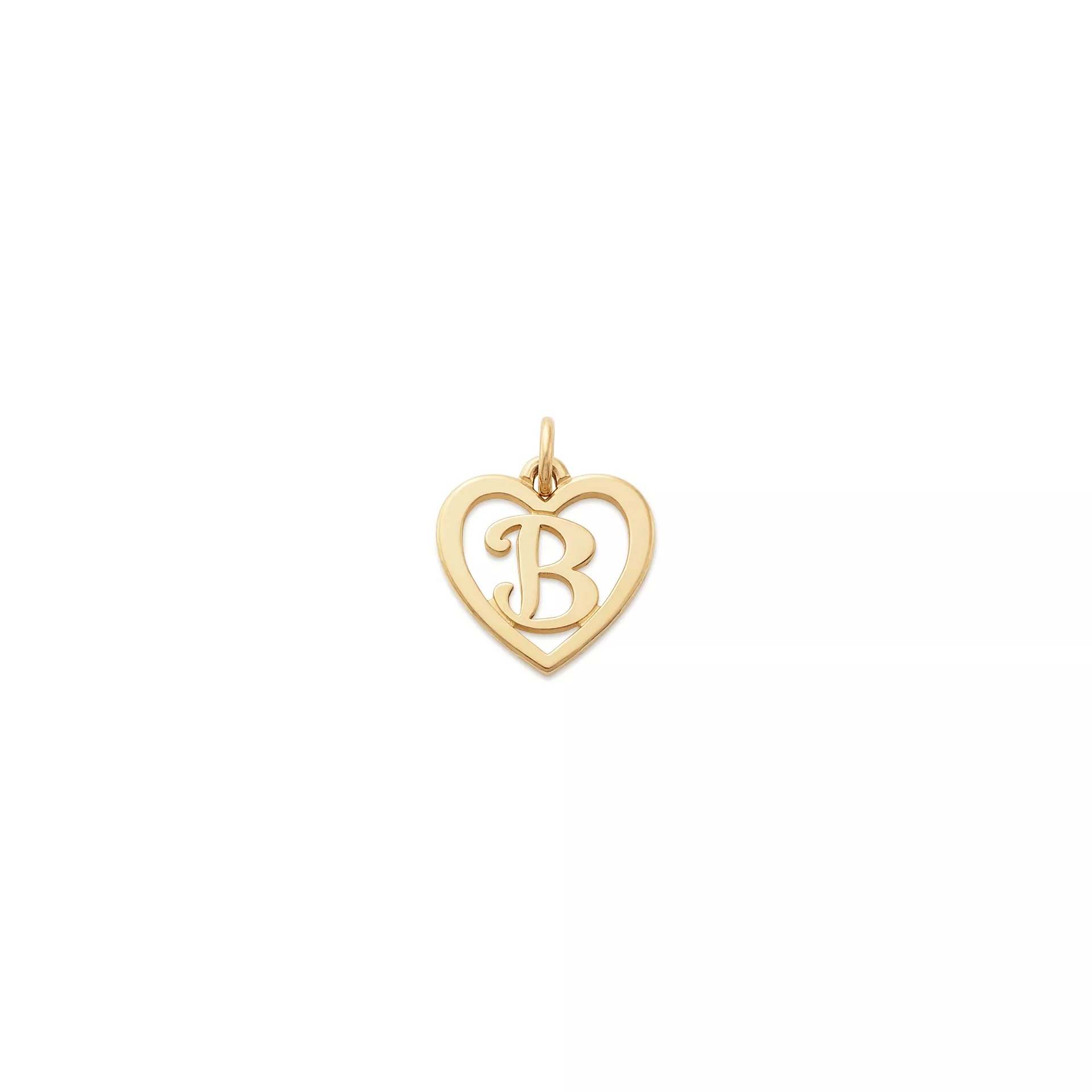 Heart Script Initial Charm