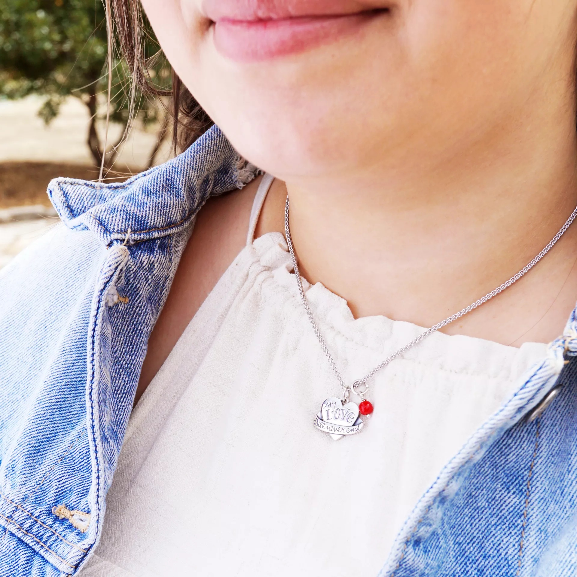 My Love Will Never End Heart Charm - Image 3