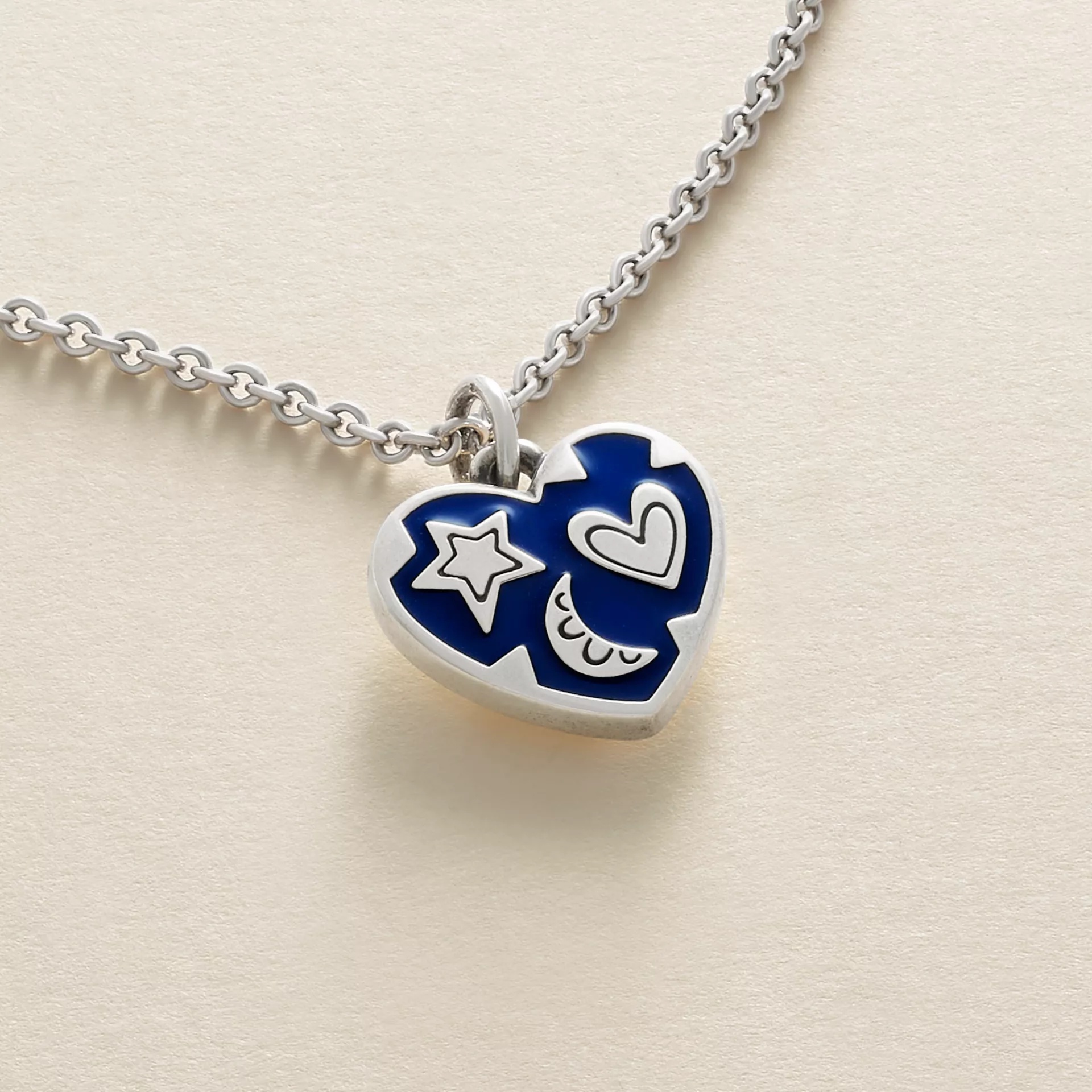 Enamel Written in the Stars Heart Charm - Image 2