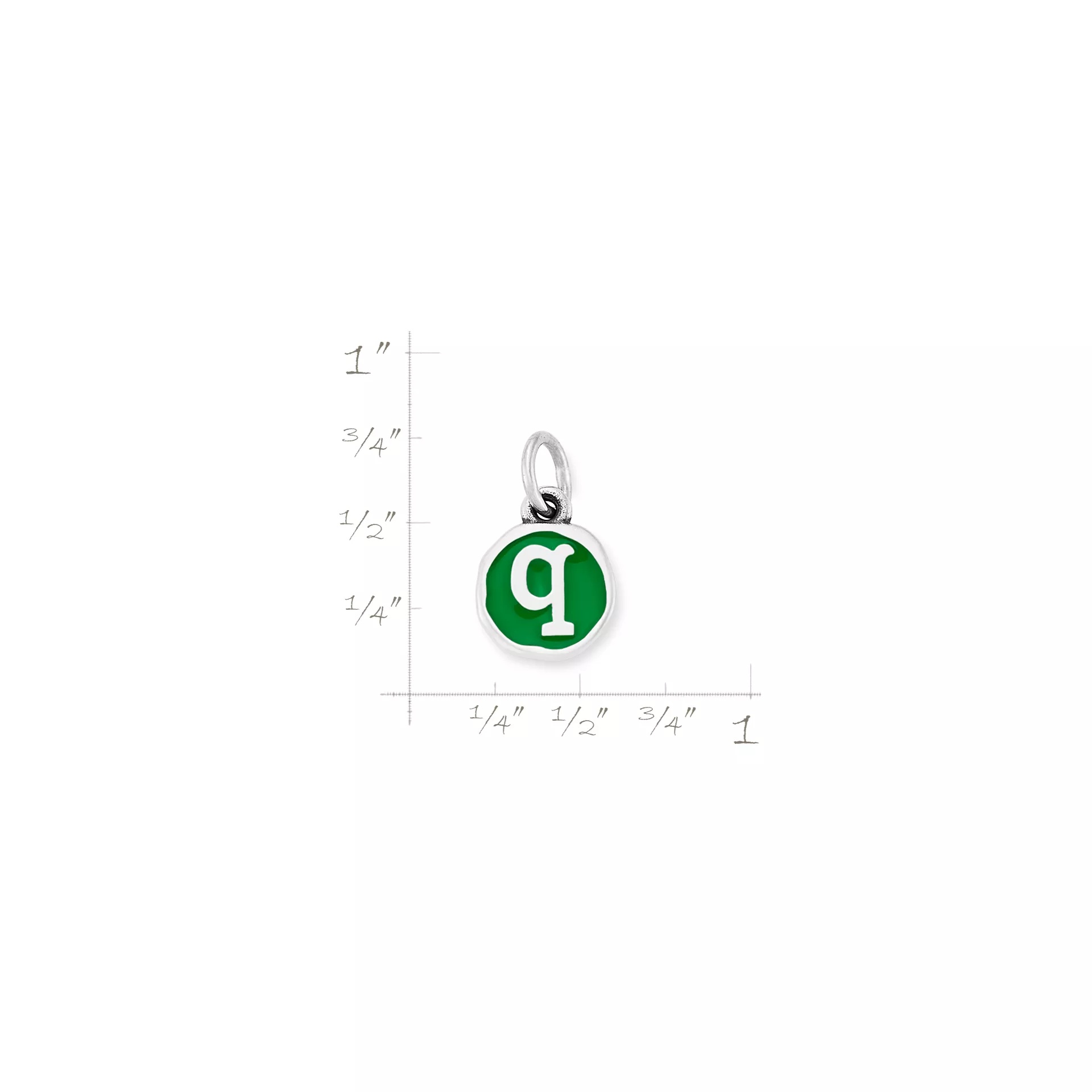Enamel Initial Disc Charm - Image 4