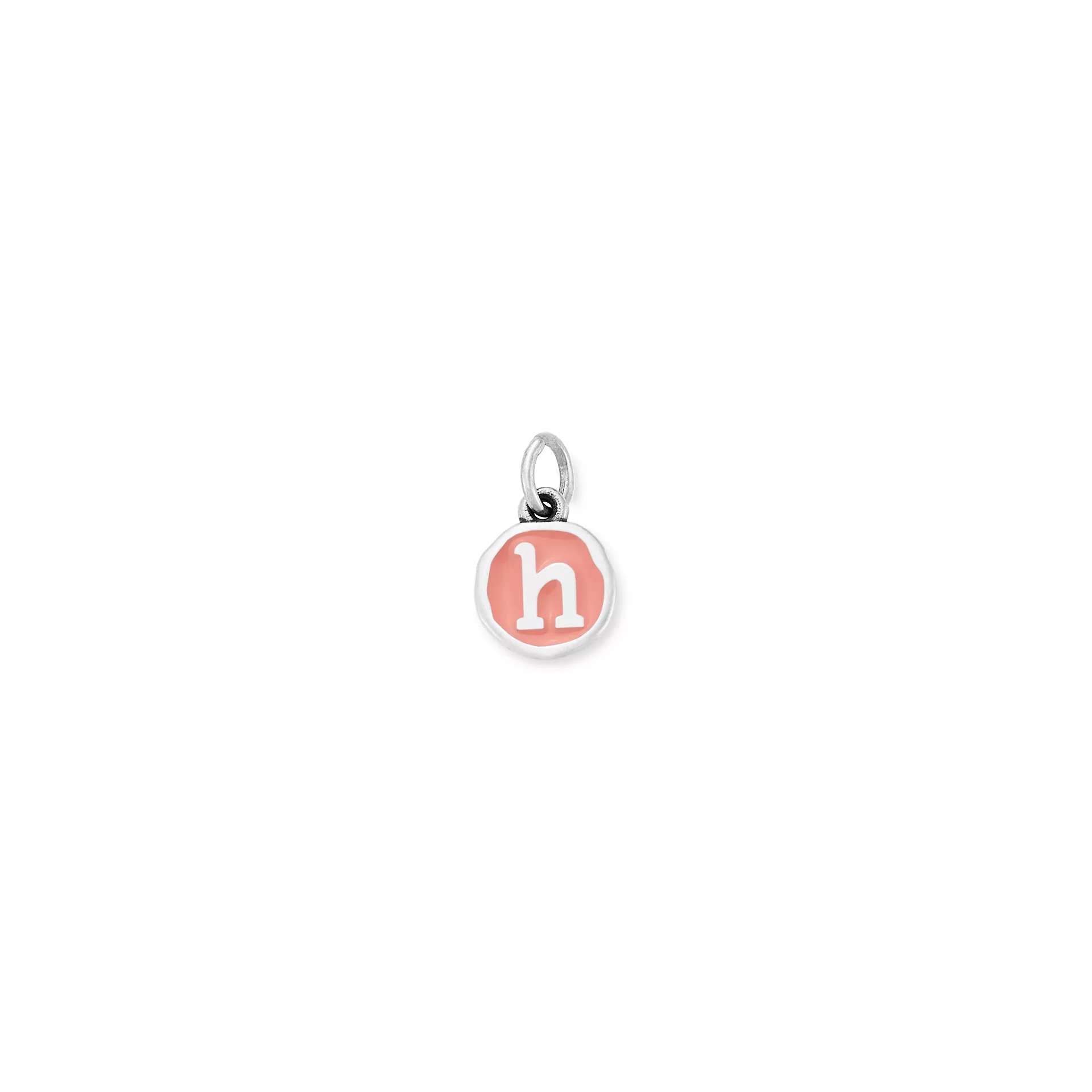 Enamel Initial Disc Charm