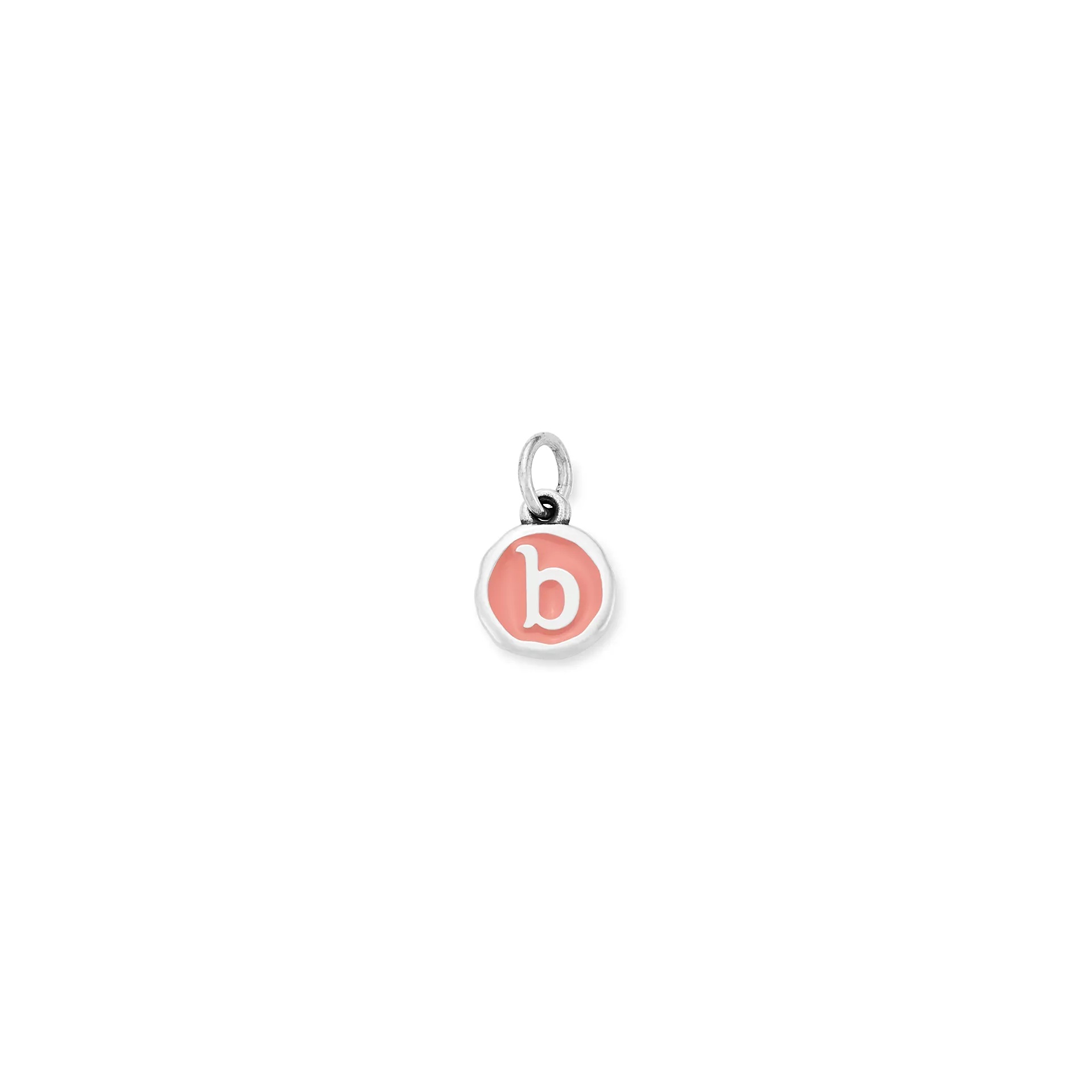 Enamel Initial Disc Charm