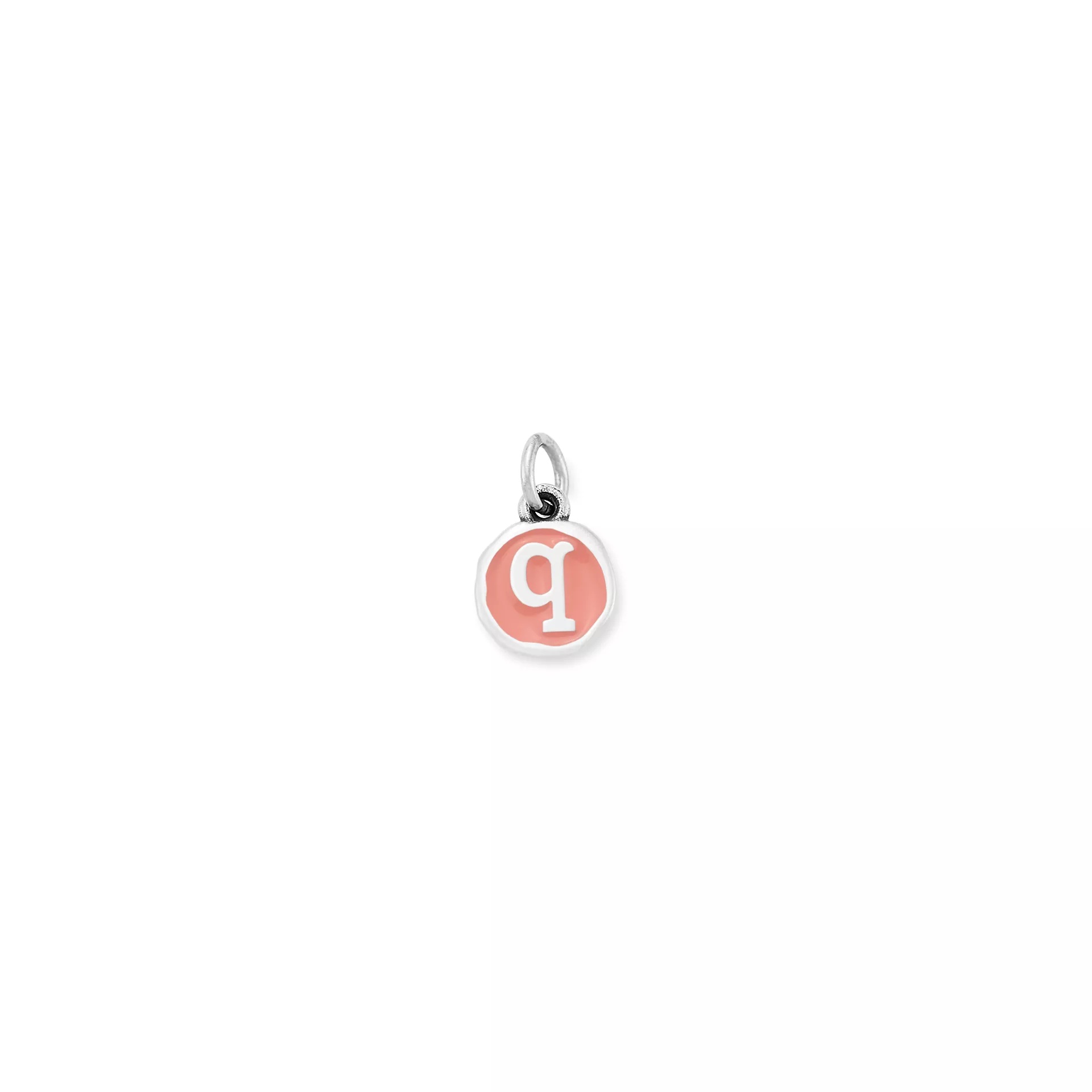 Enamel Initial Disc Charm