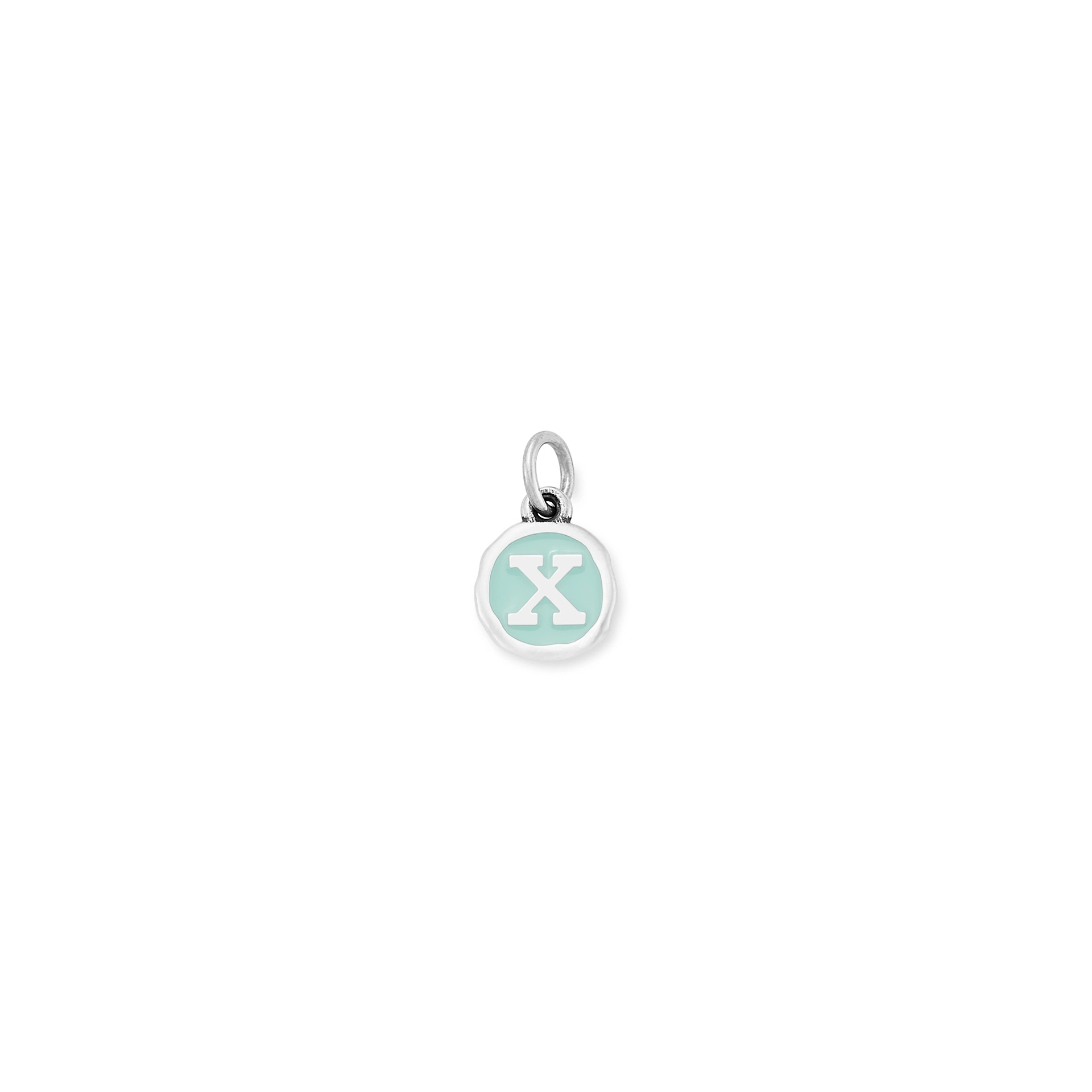 Enamel Initial Disc Charm