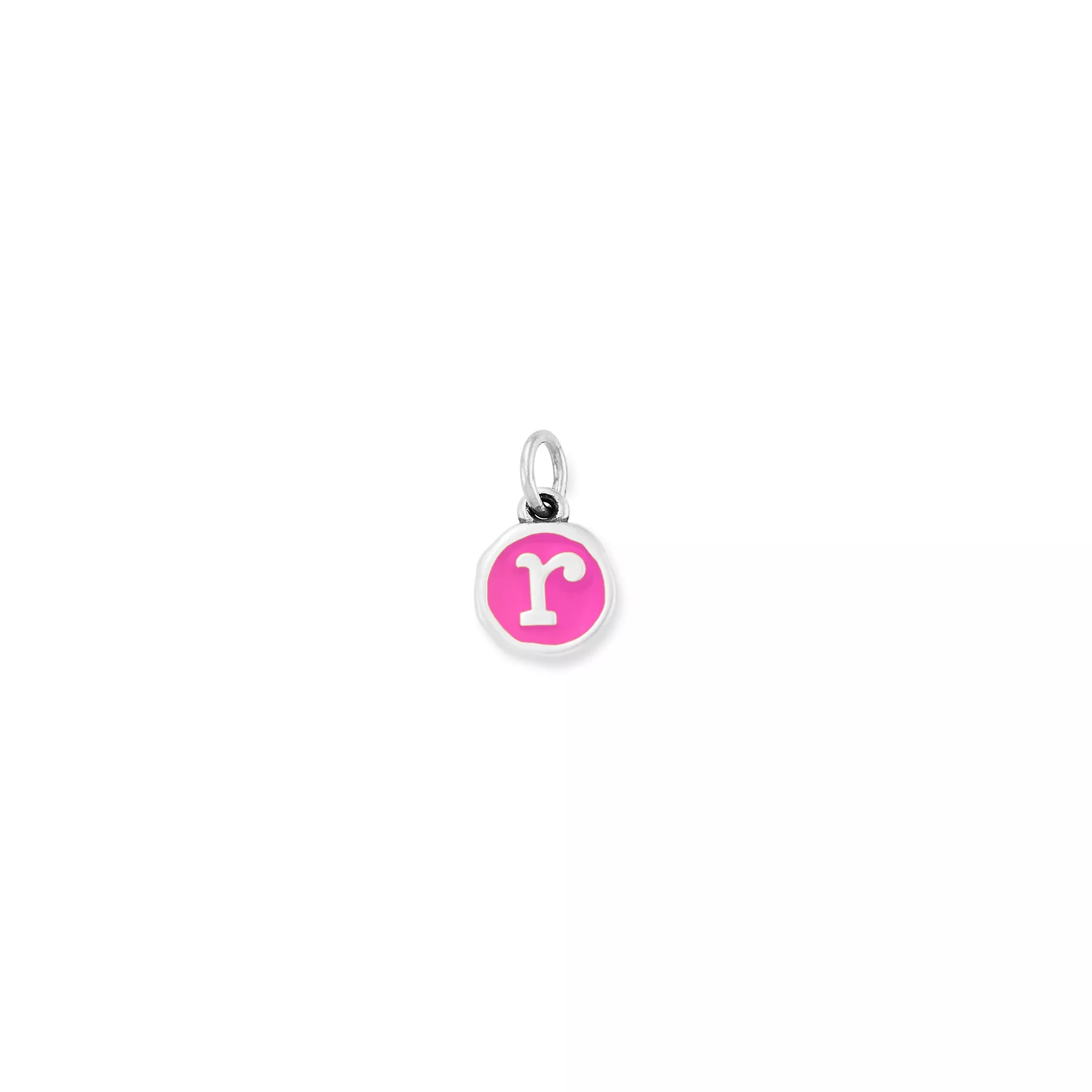 Enamel Initial Disc Charm