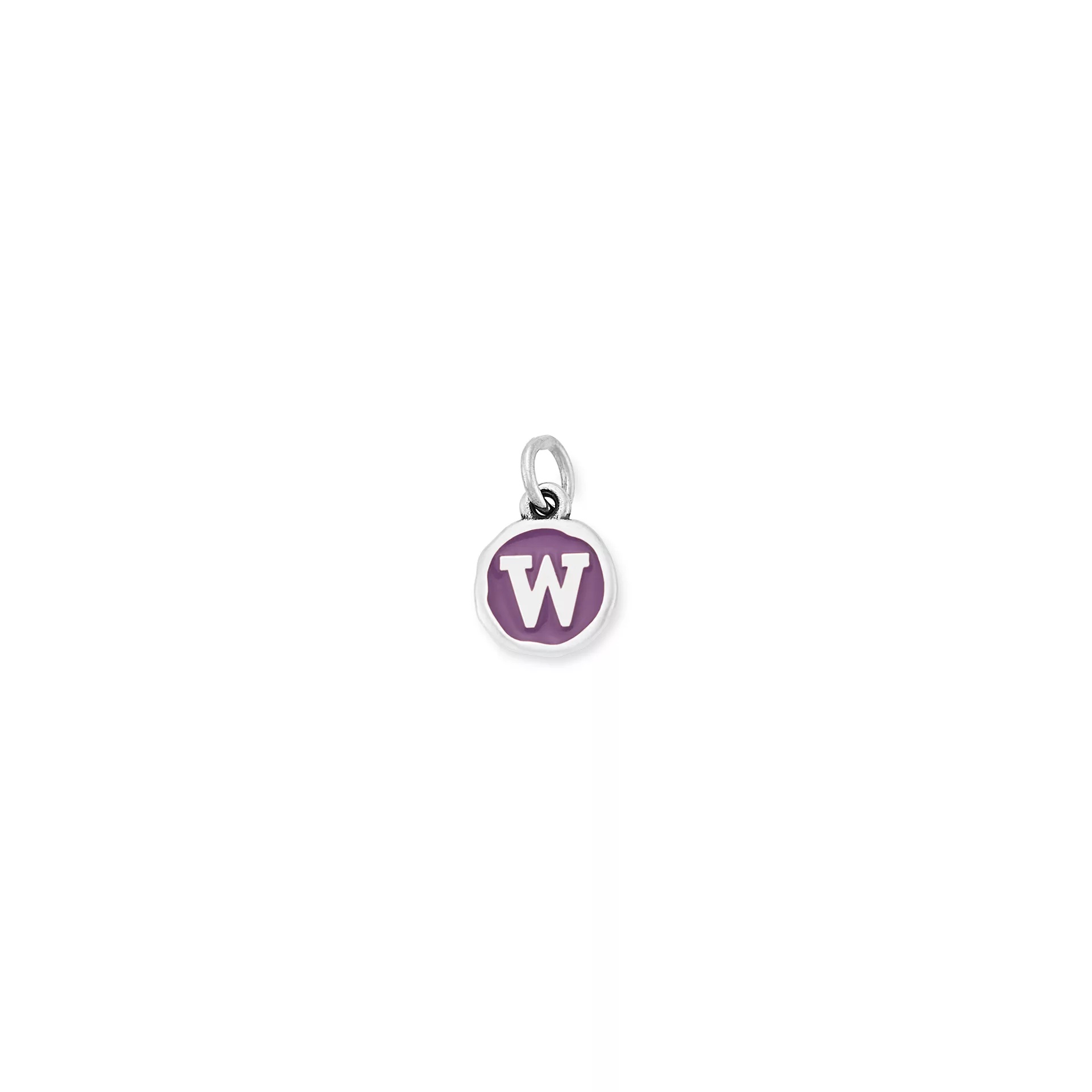Enamel Initial Disc Charm