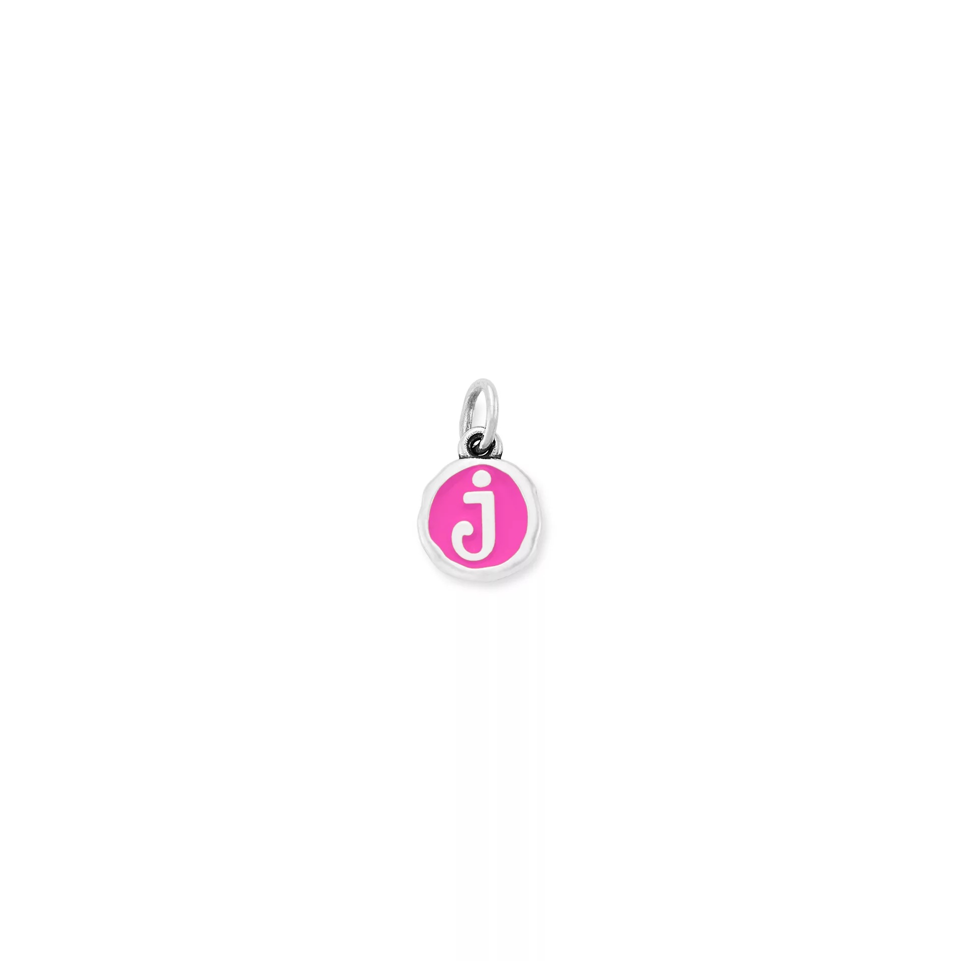 Enamel Initial Disc Charm