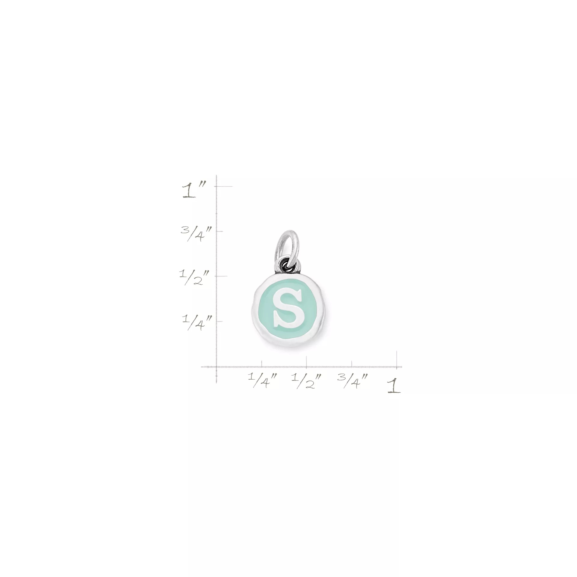 Enamel Initial Disc Charm - Image 4