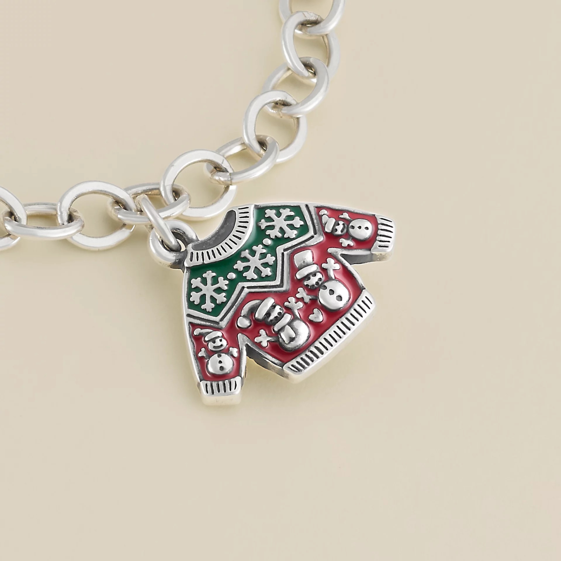 Enamel Christmas Sweater Charm - Image 2