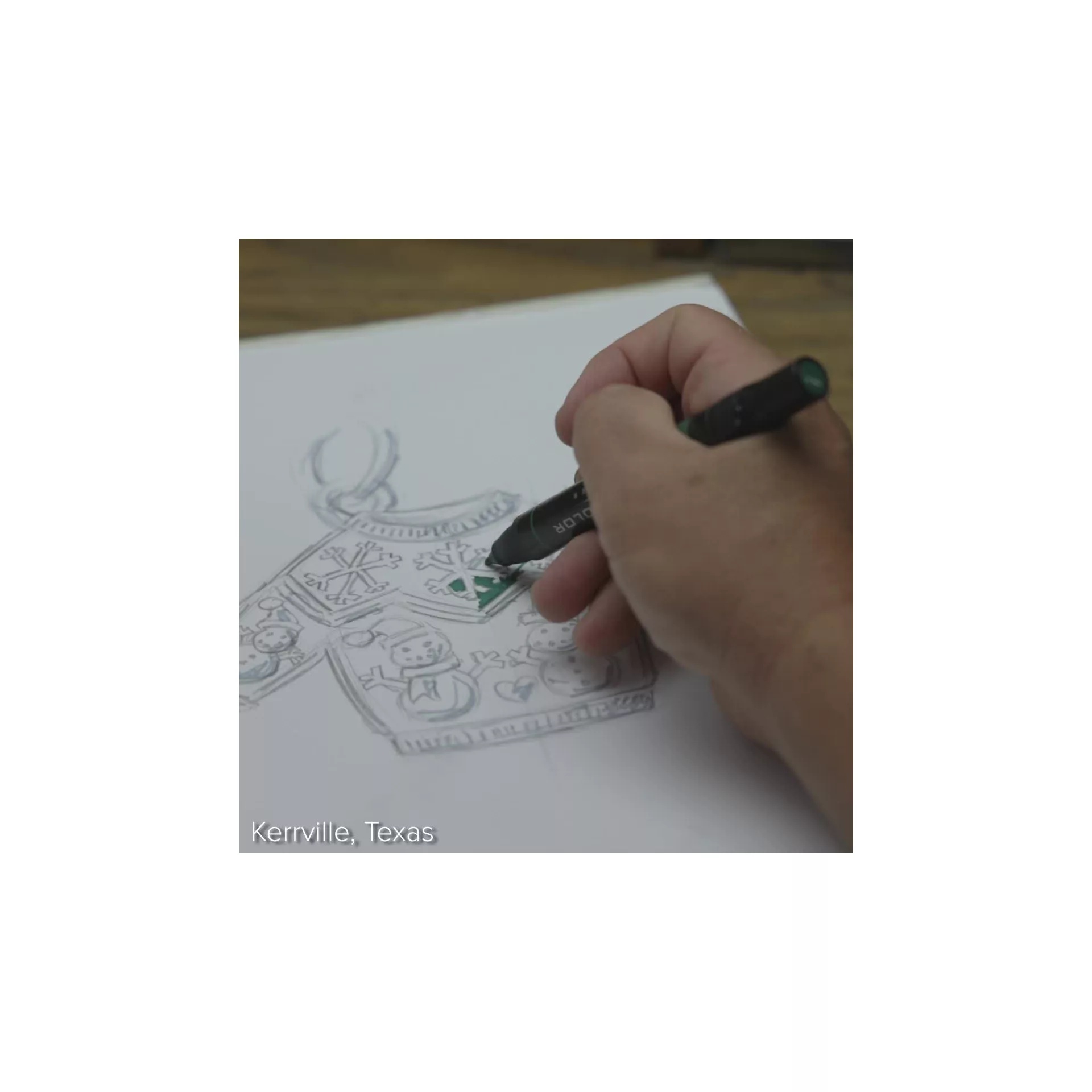 Enamel Christmas Sweater Charm - Image 4