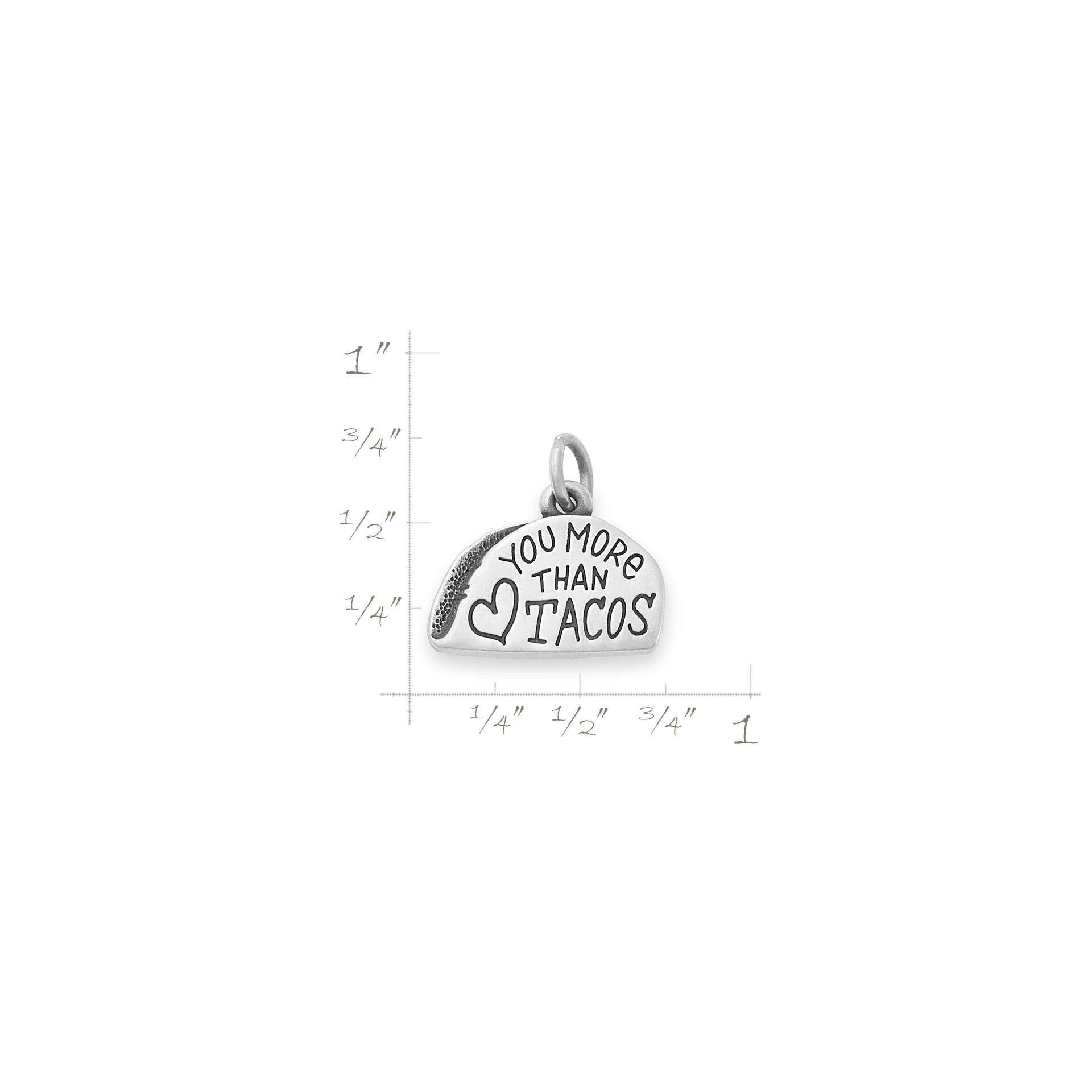 Love You More Than Tacos Charm - Image 4