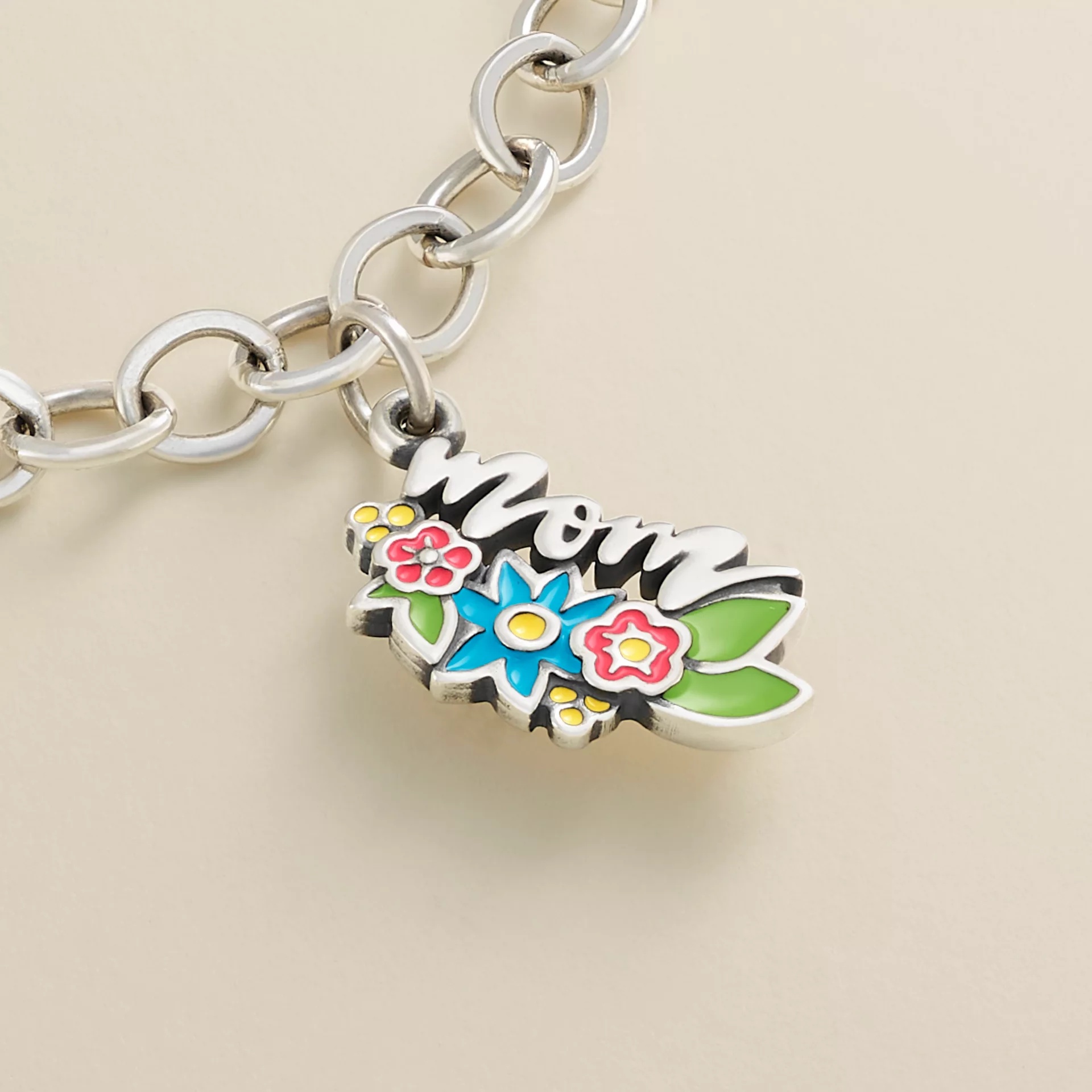 Floral Enamel Mom Charm - Image 2