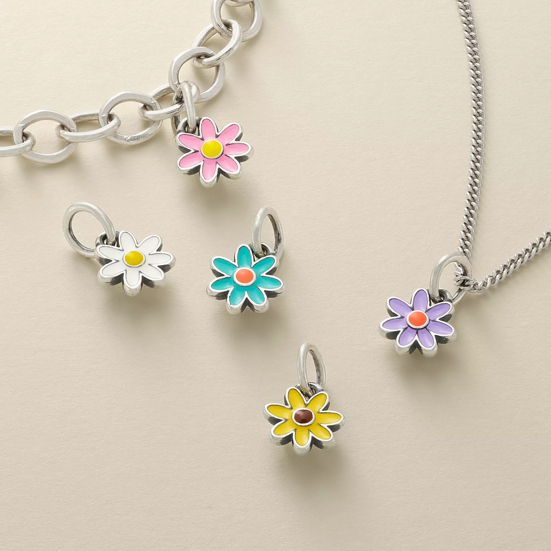 Enamel Mini Flower Charm - Image 2