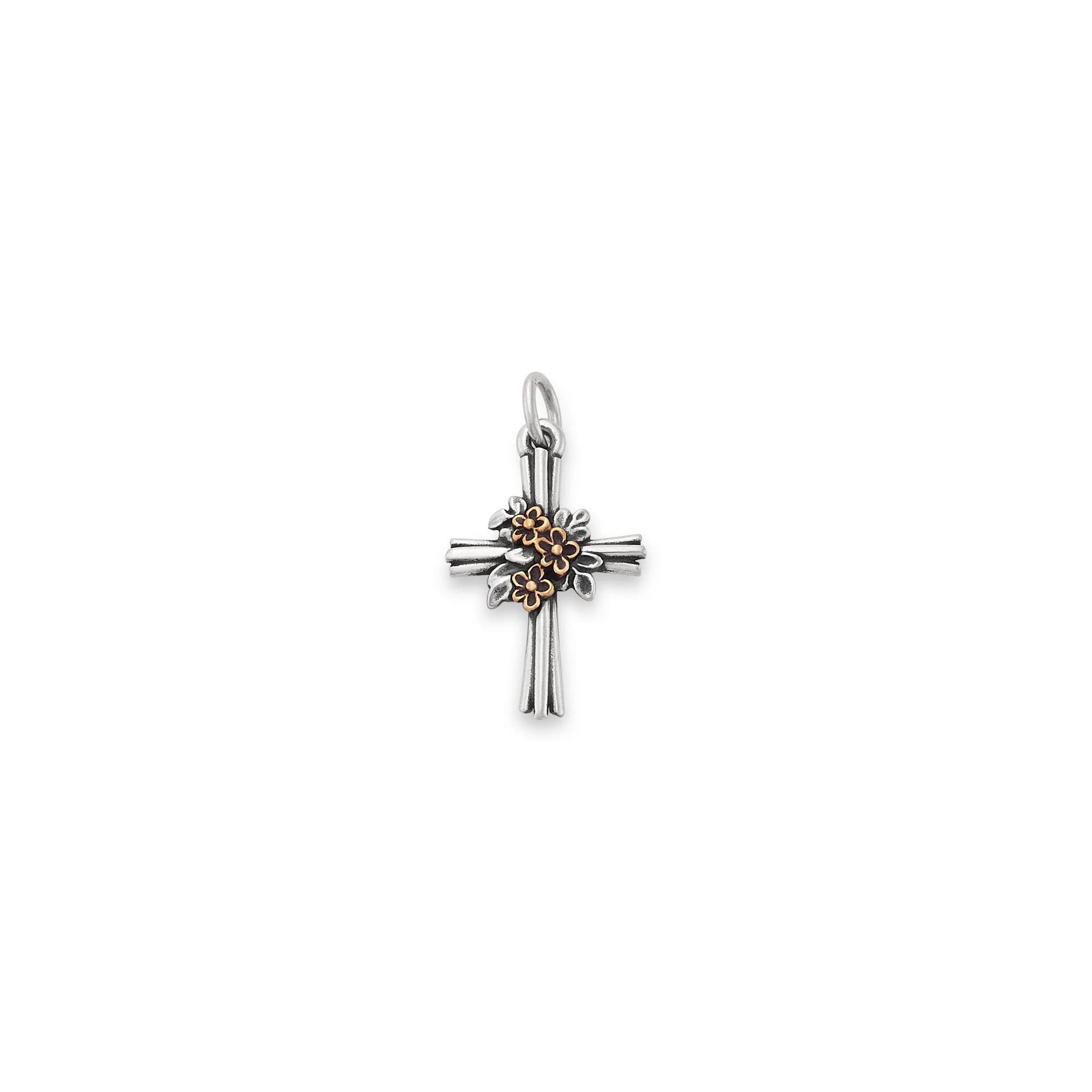Growing in Faith Cross Charm