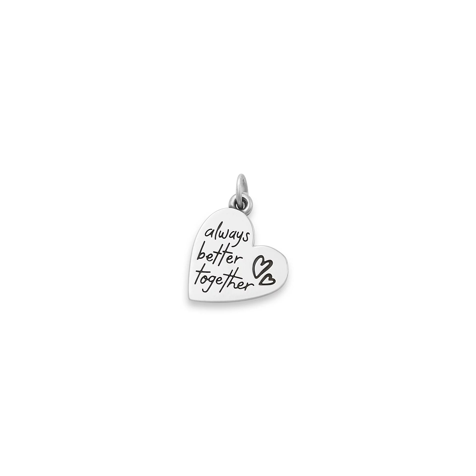 Always Better Together Heart Charm