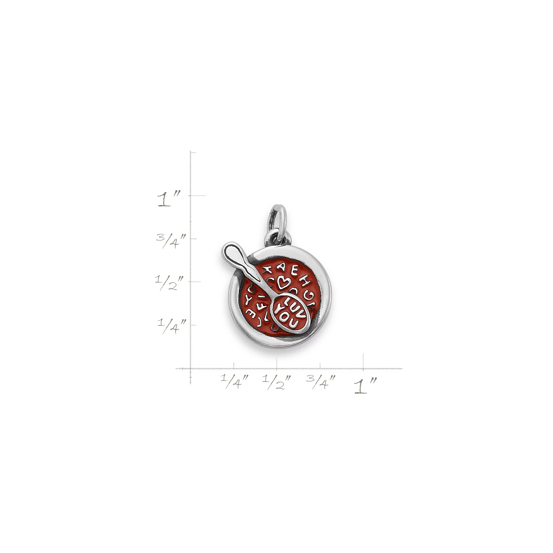 Enamel Alphabet Soup Charm - Image 4