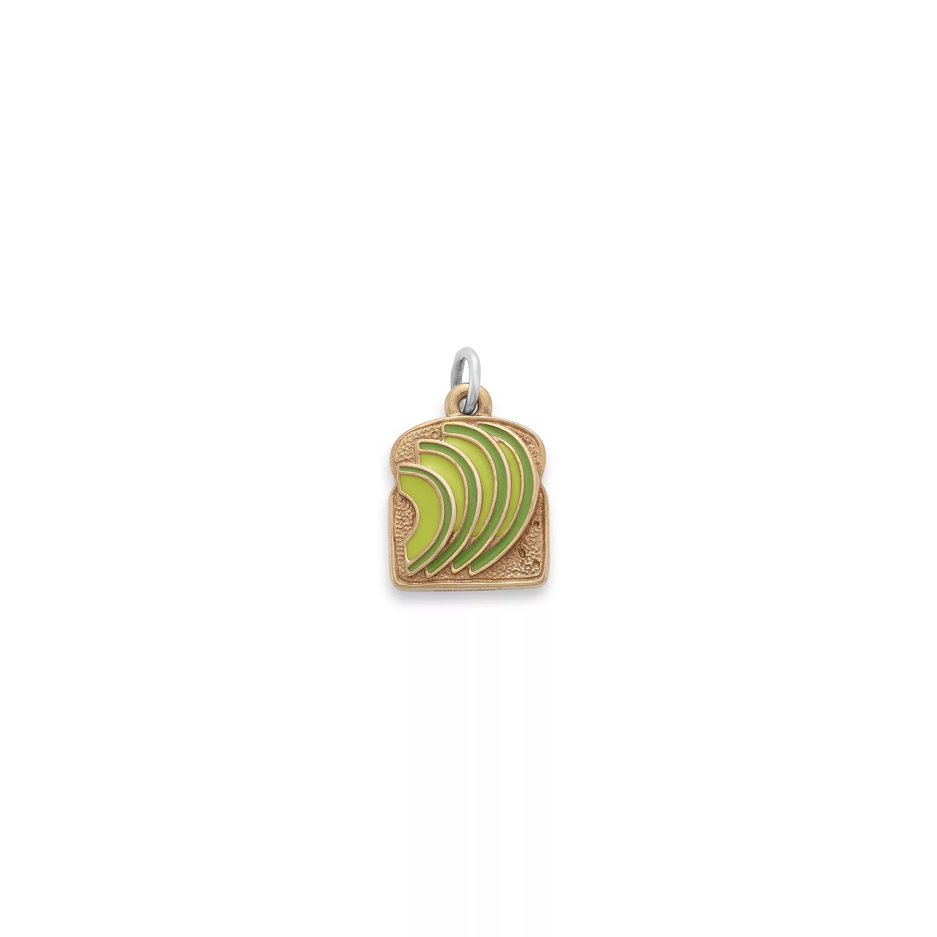 Enamel Avocado Toast Charm