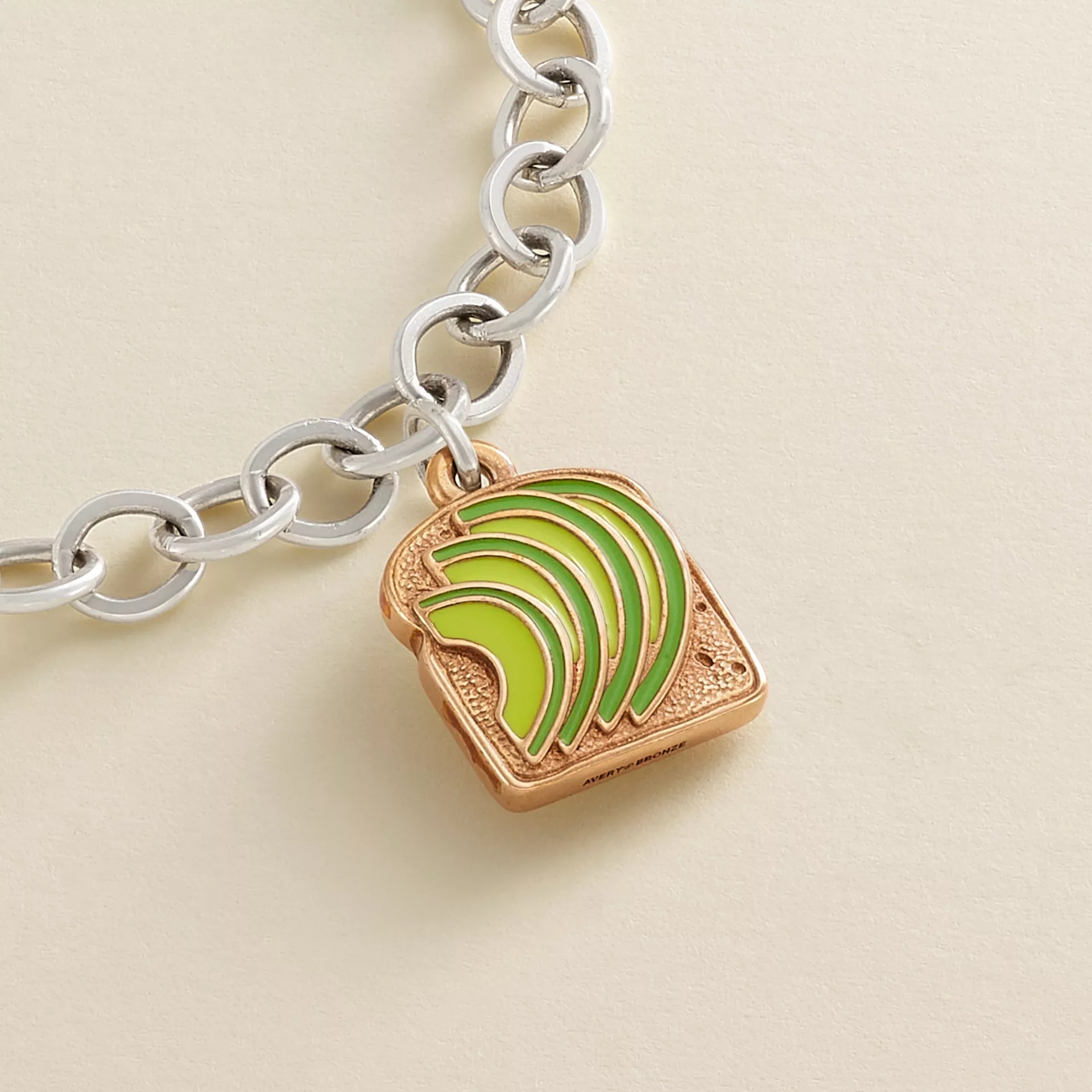 Enamel Avocado Toast Charm - Image 3