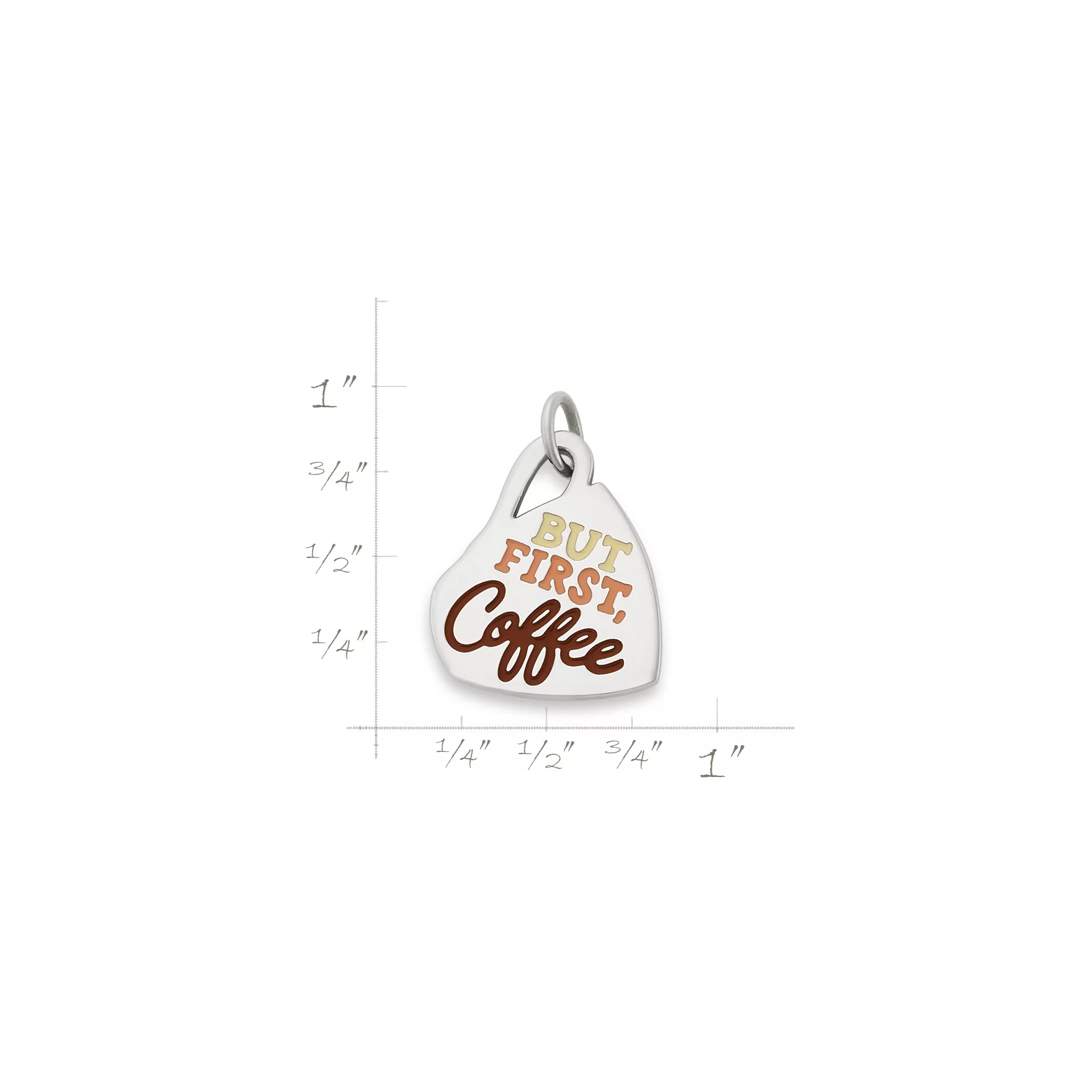 Enamel But First Coffee Charm - Image 4