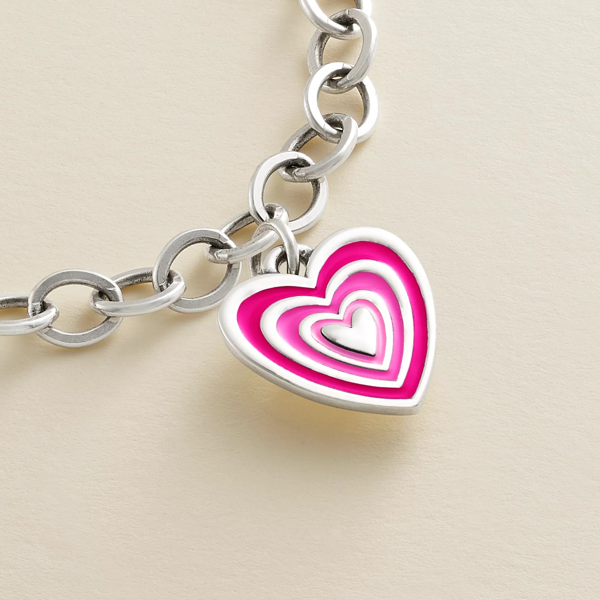 Enamel Radiant Heart Charm - Image 2