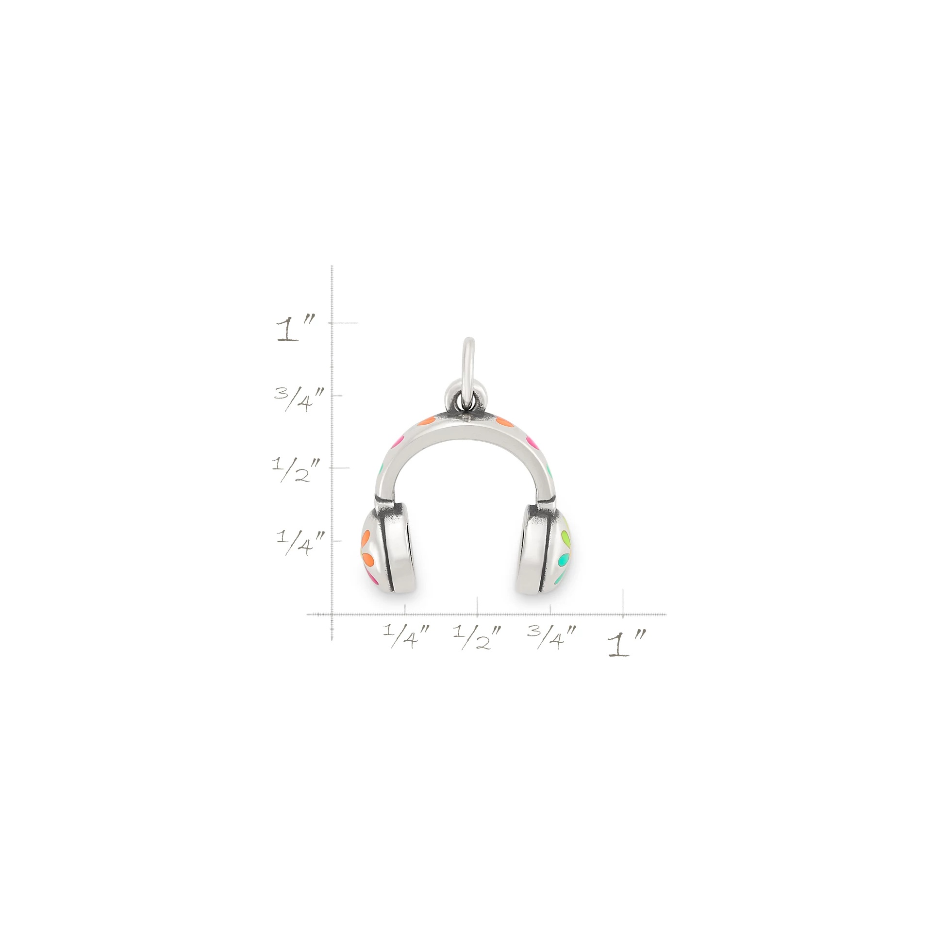Enamel Love My Headphones Charm - Image 6