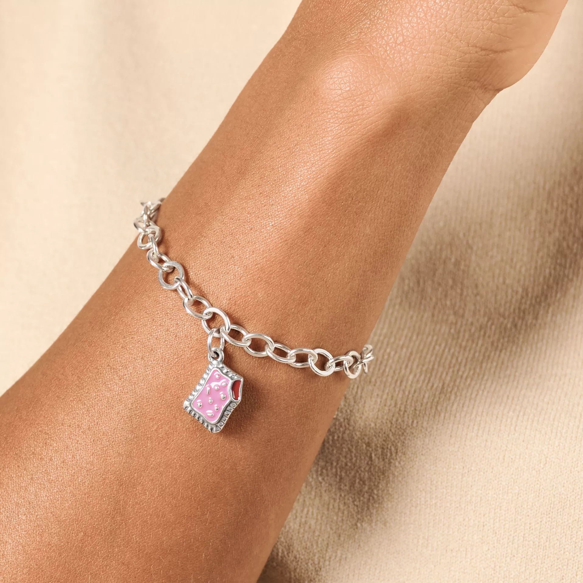 Enamel Frosted Toaster Pastry Charm - Image 3